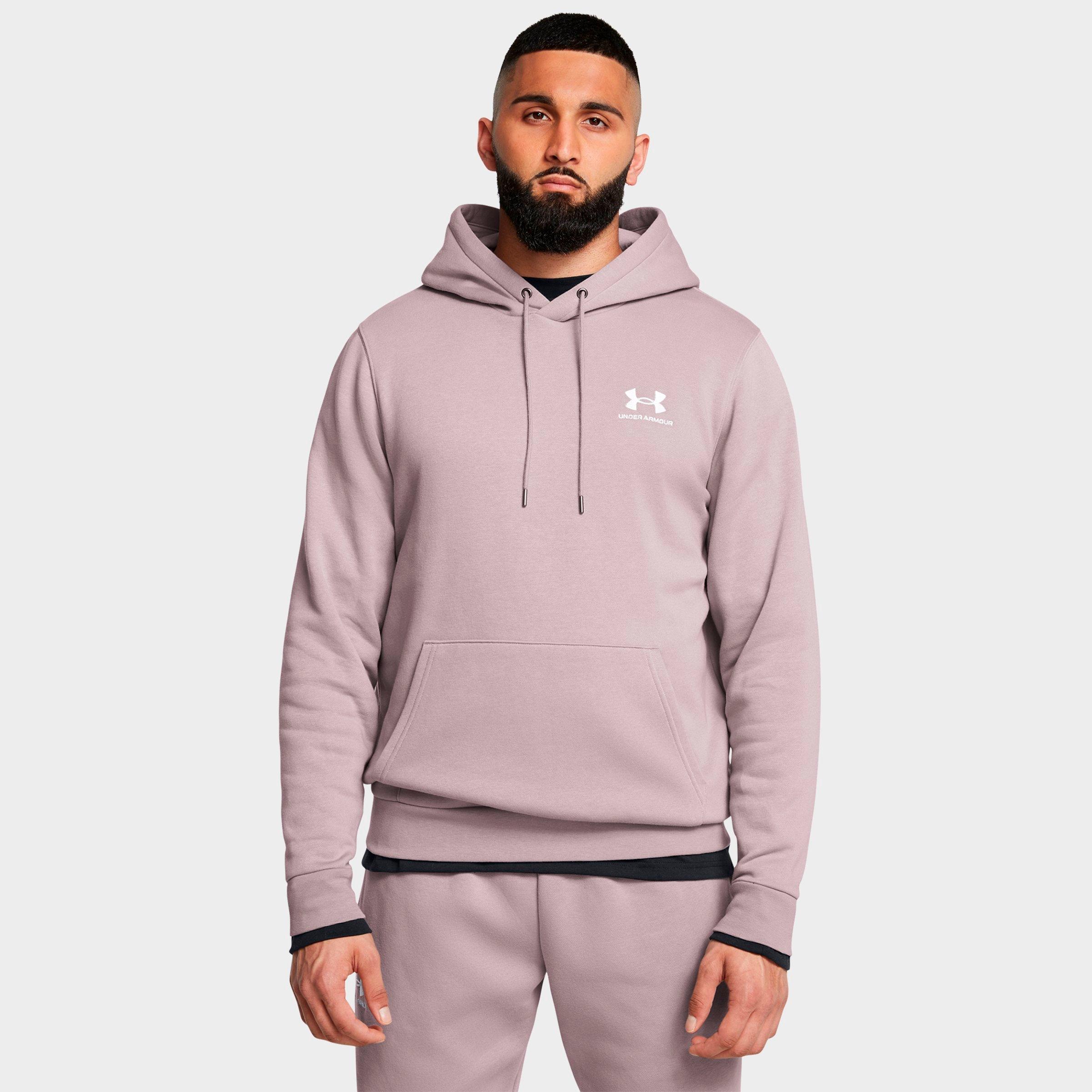Under Armour Men's Essential Fleece Hoodie in Tetra Grey/White Size: Medium