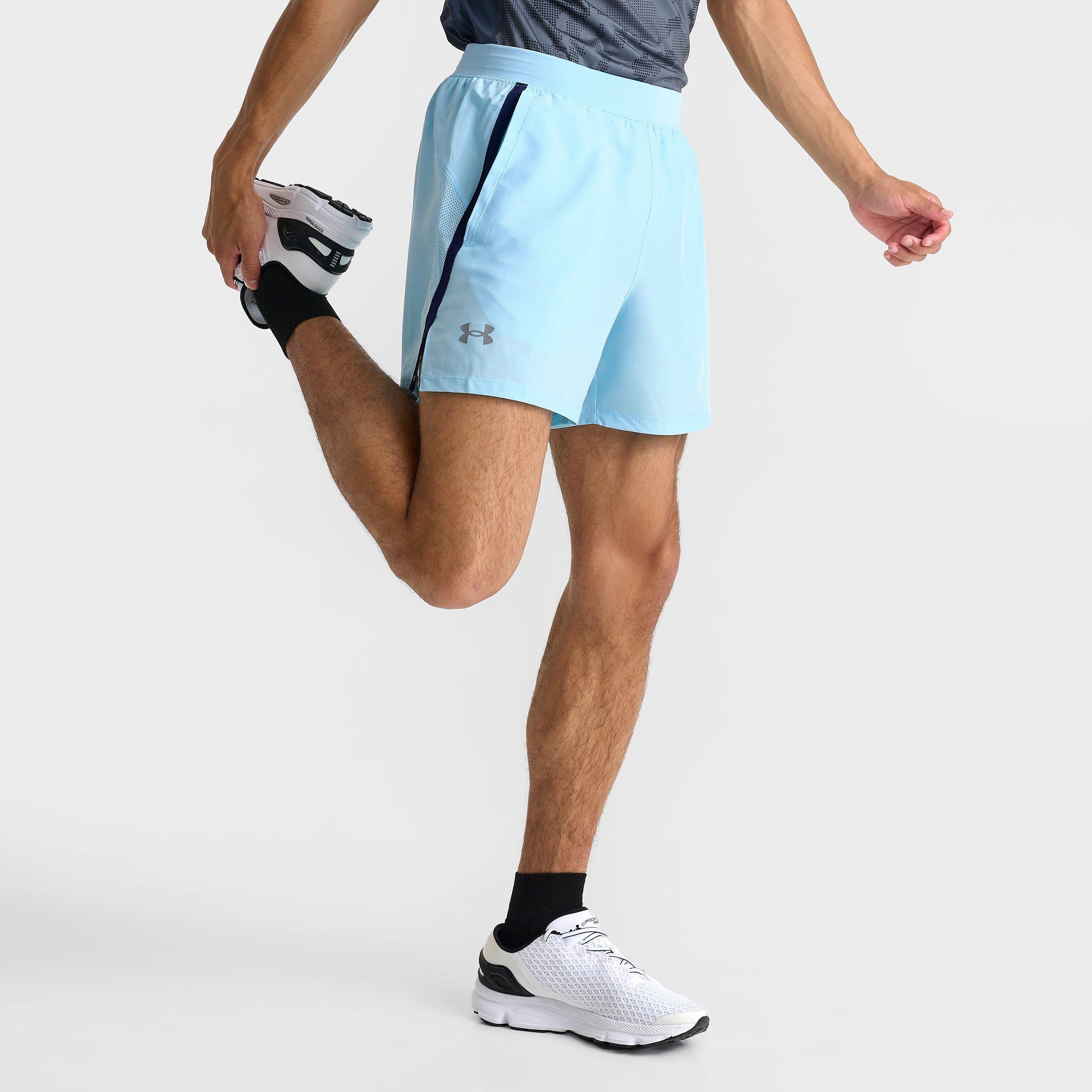 Under Armour Men's Launch 5" Woven Running Shorts in Stream/Midnight Navy/Reflective Size: Small