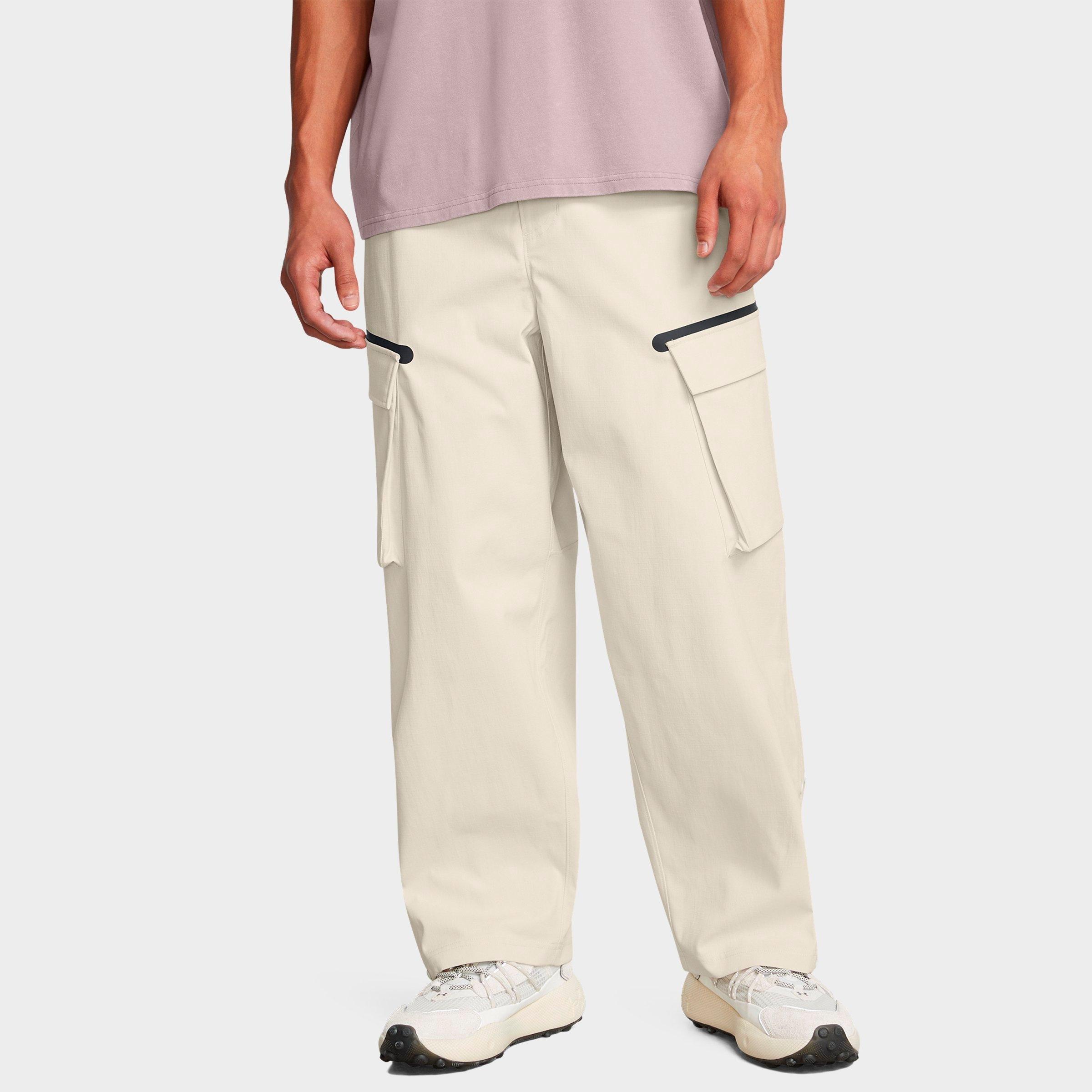 Under Armour Men's UA Unstoppable Utility Cargo Pants in Summit White/Black Size: Small