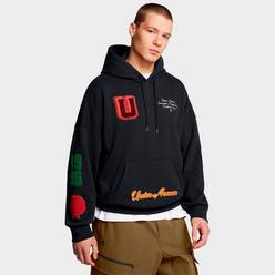 ★★Nike★★ Jordan Brooklyn Pullover Hoodie M Black White F Jordan Brooklyn Fleece Printed Pullover Hoodie Black/White
