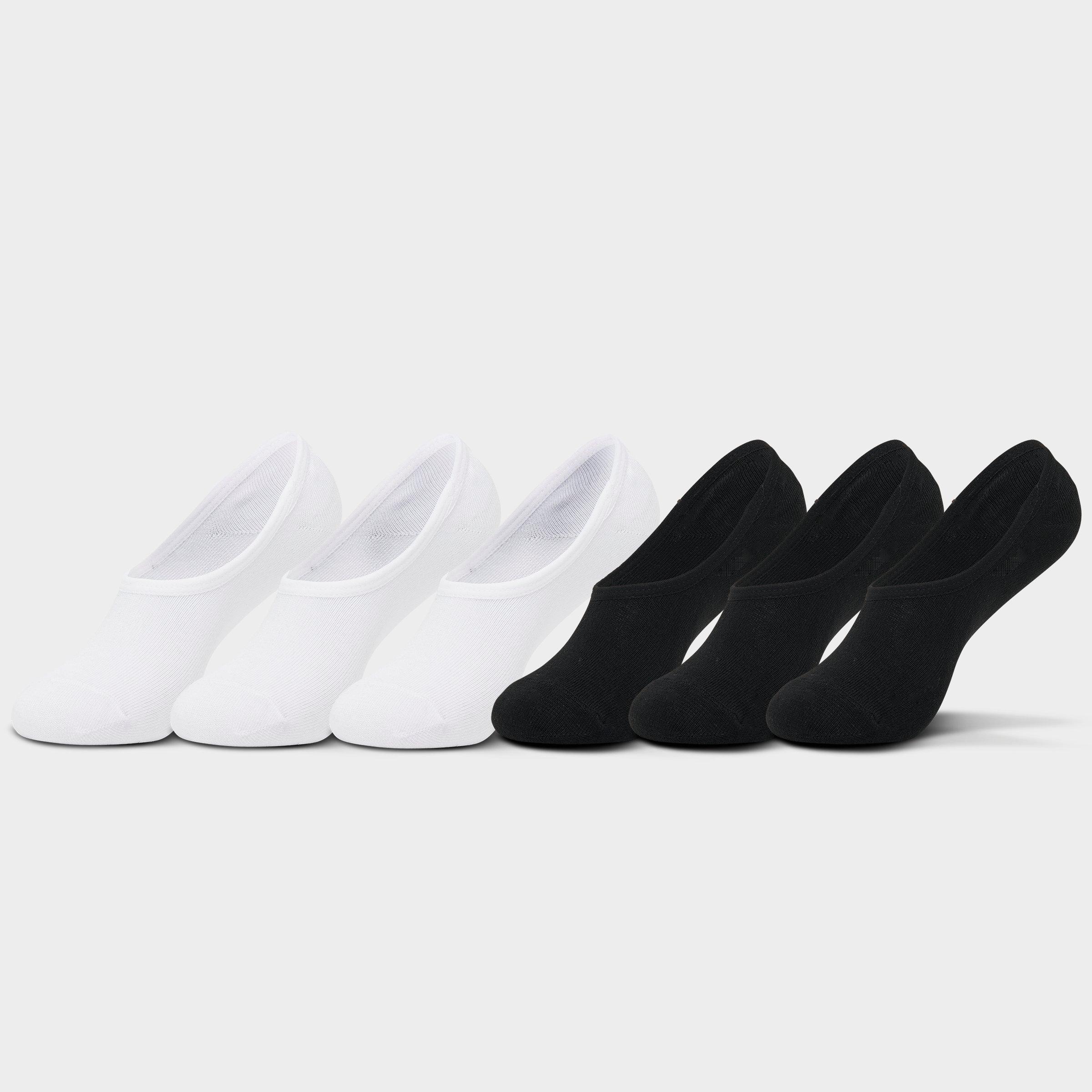 Sonneti Women's Footie Socks (6-Pack) in White/Black Size: Medium