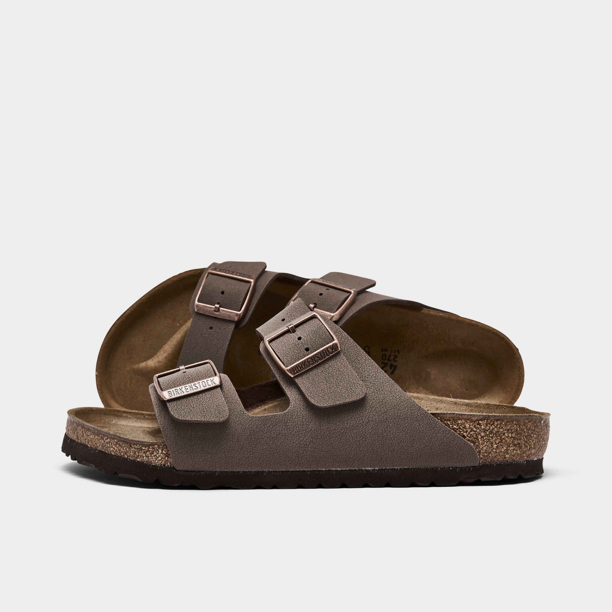 Birkenstock Men's Arizona Birko-Flor Sandals in Mocha Size: 41