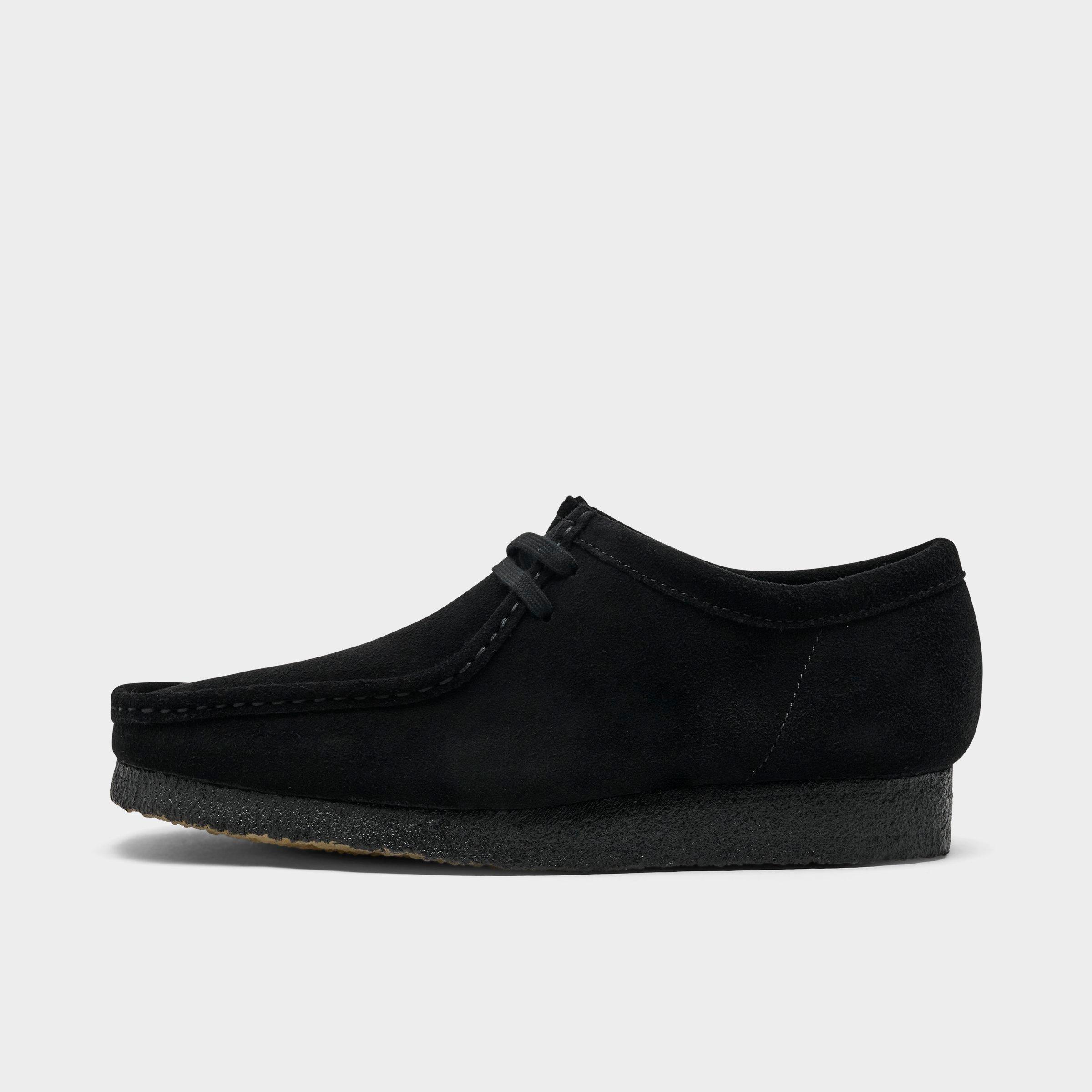 Clarks Men's Wallabee Casual Shoes in Black Suede Size: 10.5