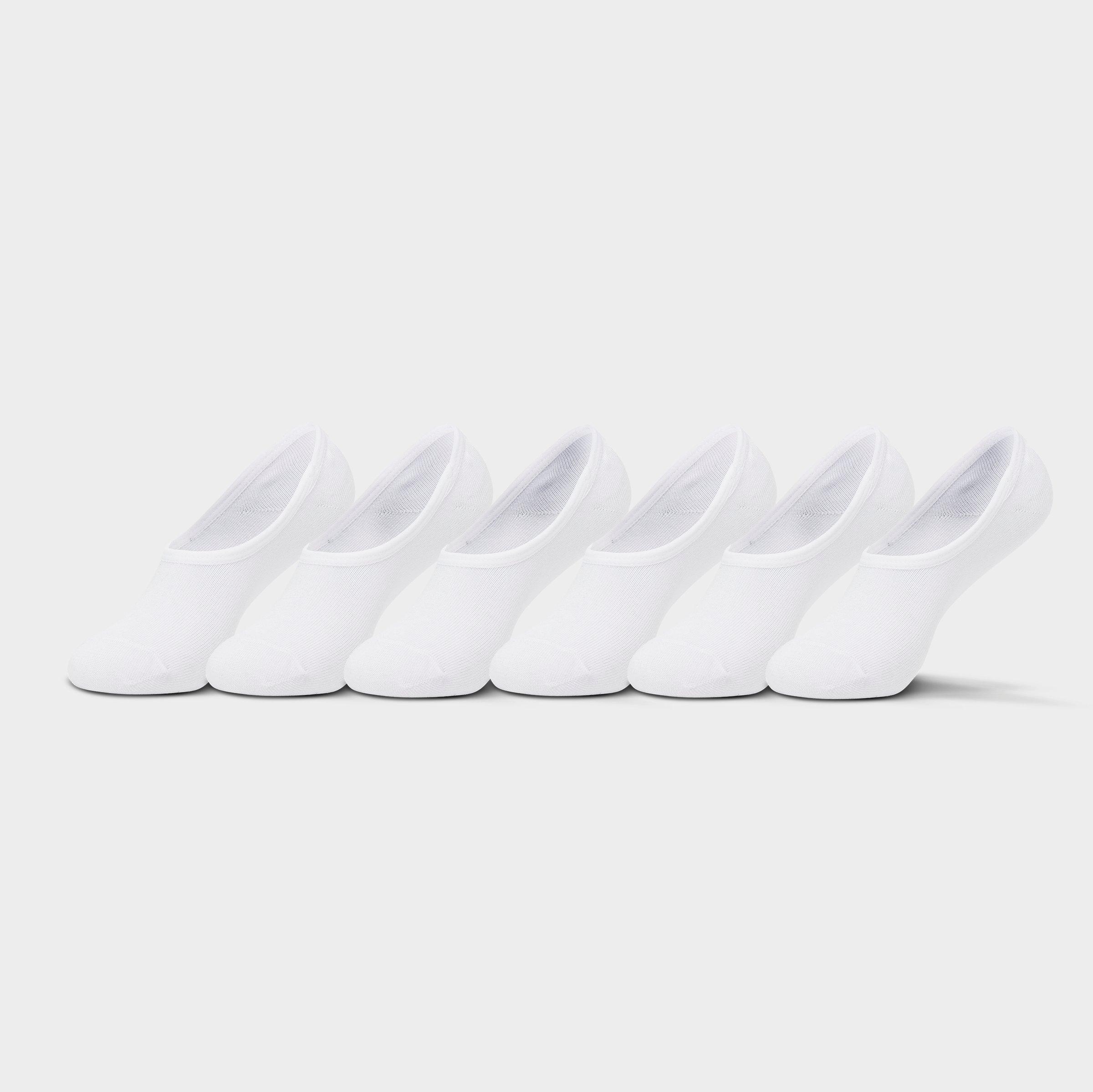 Sonneti Men's Finish Line 6-Pack No-Show Socks in White Size: Large