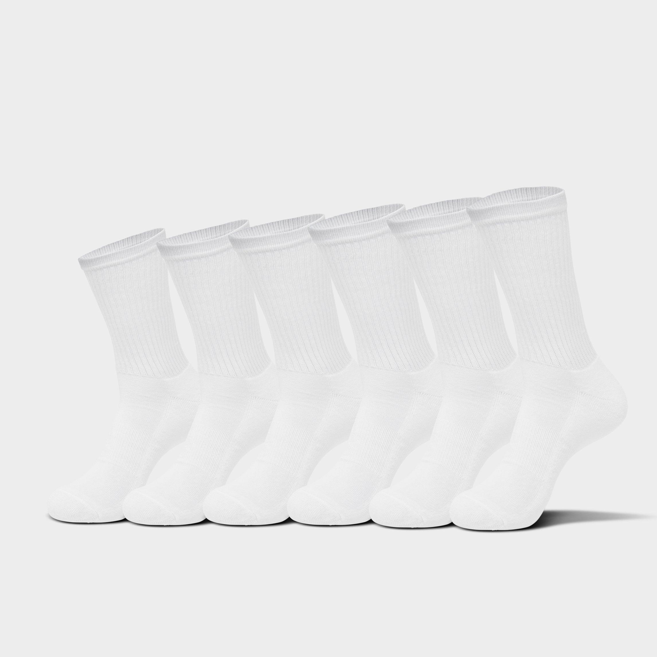 Sonneti Women's Crew Socks (6-Pack) in White Size: Medium