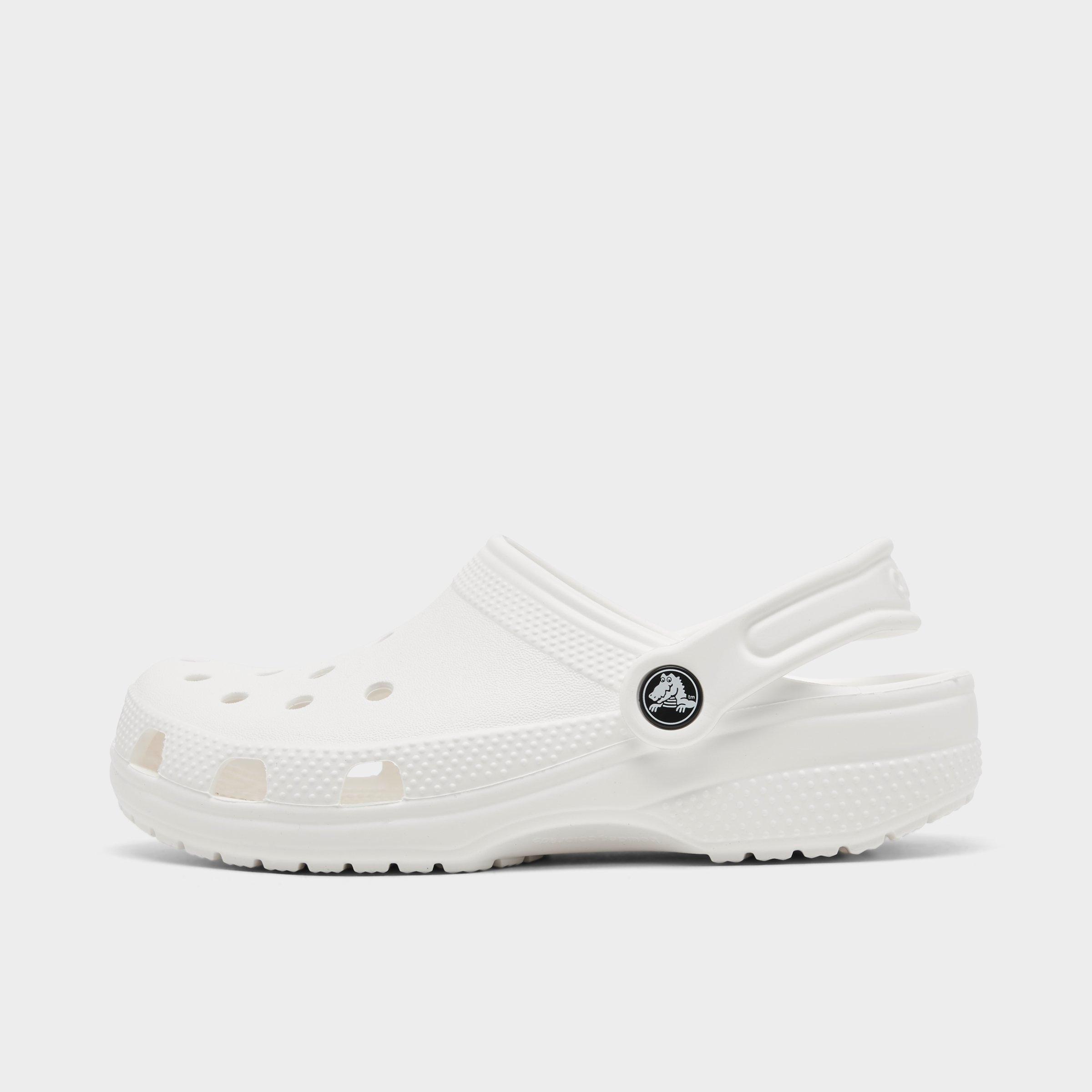Crocs Little Kids Classic Clog Shoes in White Size: 1