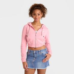 売れ筋商品|||トゥルーレリジョン パーカー・スウェットシャツ アウター レディース Women's Raw Edge Big T Shrunken Hoodie Sweatshirt Pink トゥルーレリジョン レディース パーカー・スウェットシャツ