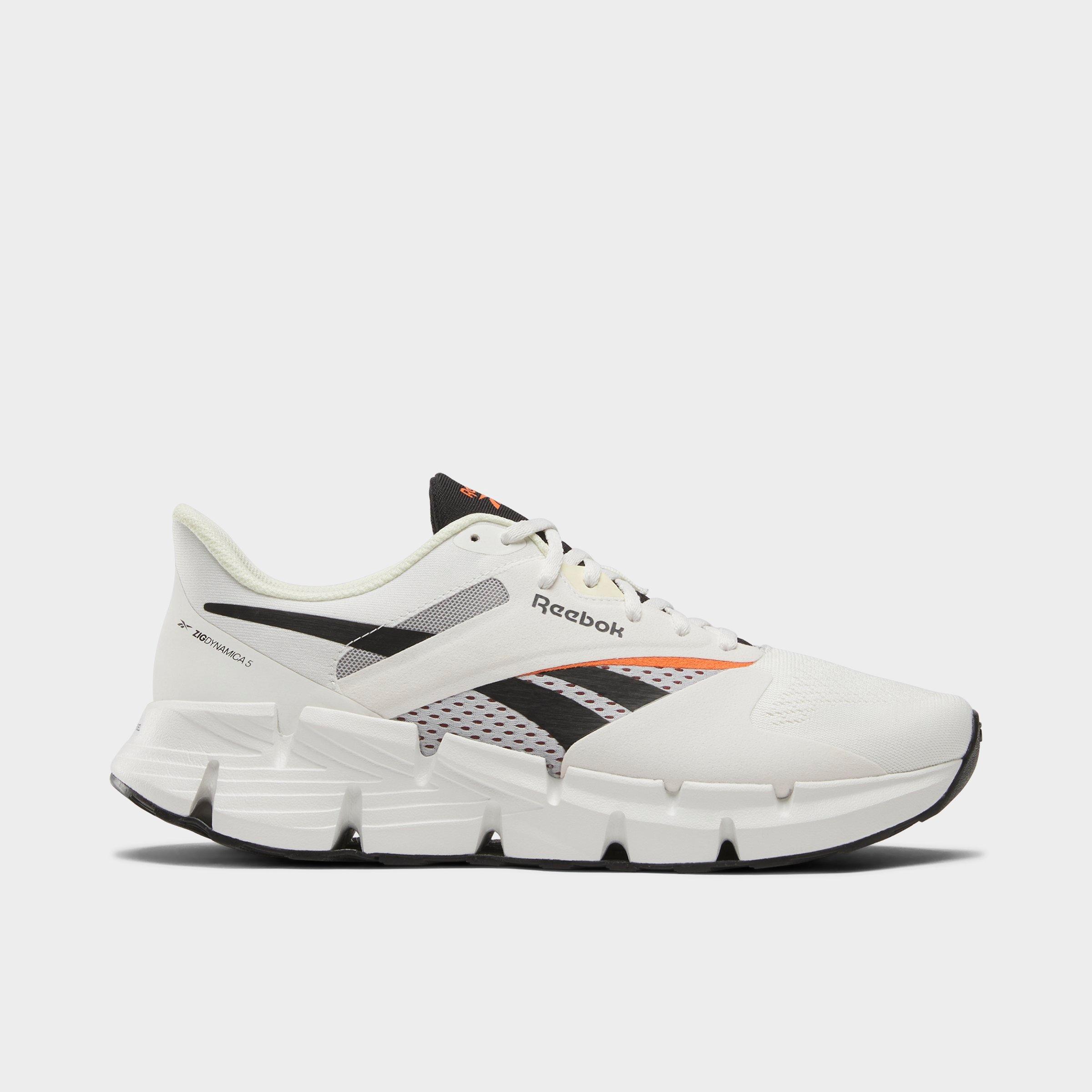 Reebok Men's Zig Dynamica 5 Running Shoes in Chalk/Grey/Black Size: 11.5