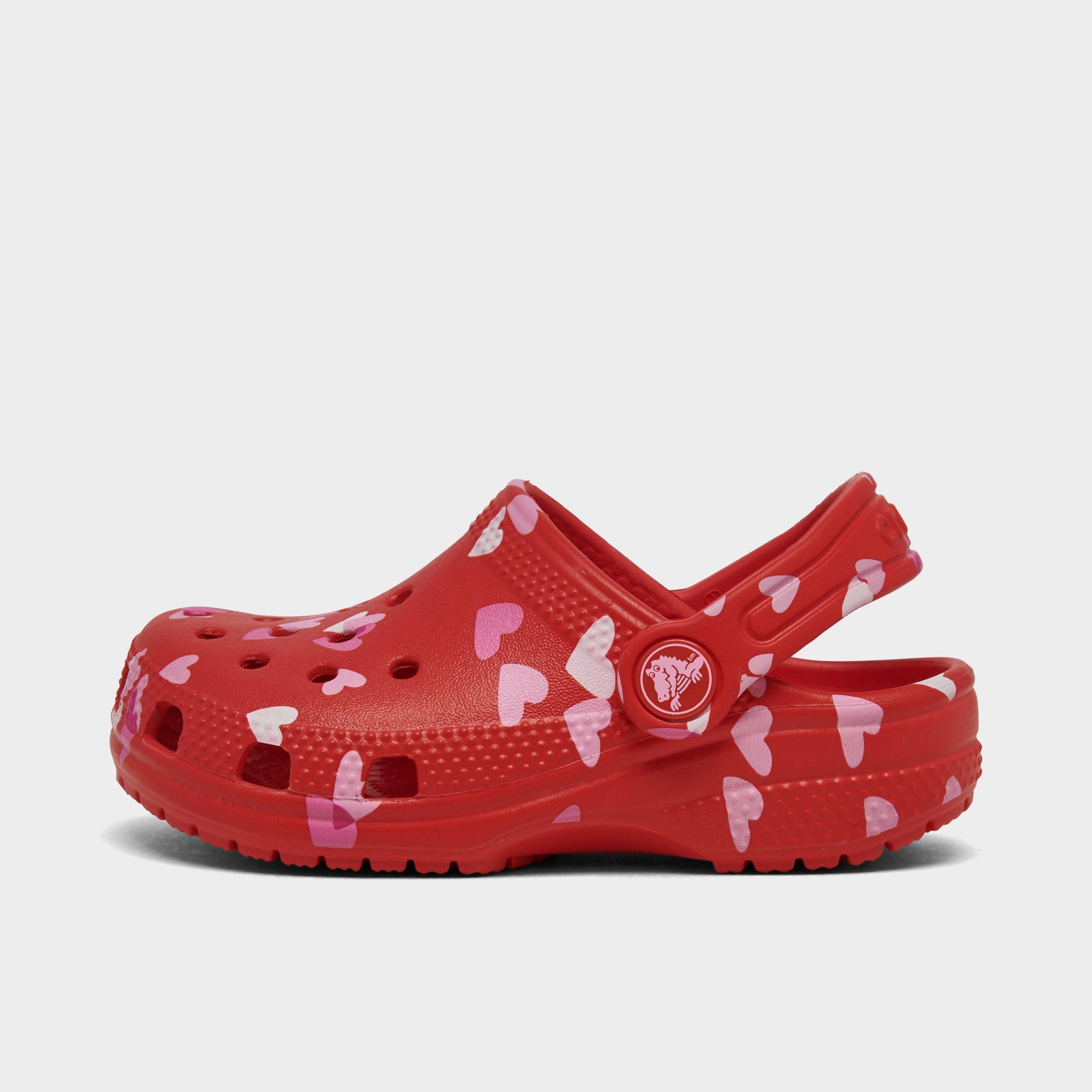 Girls' Toddler Crocs Valentine's Day Classic Clog Shoes