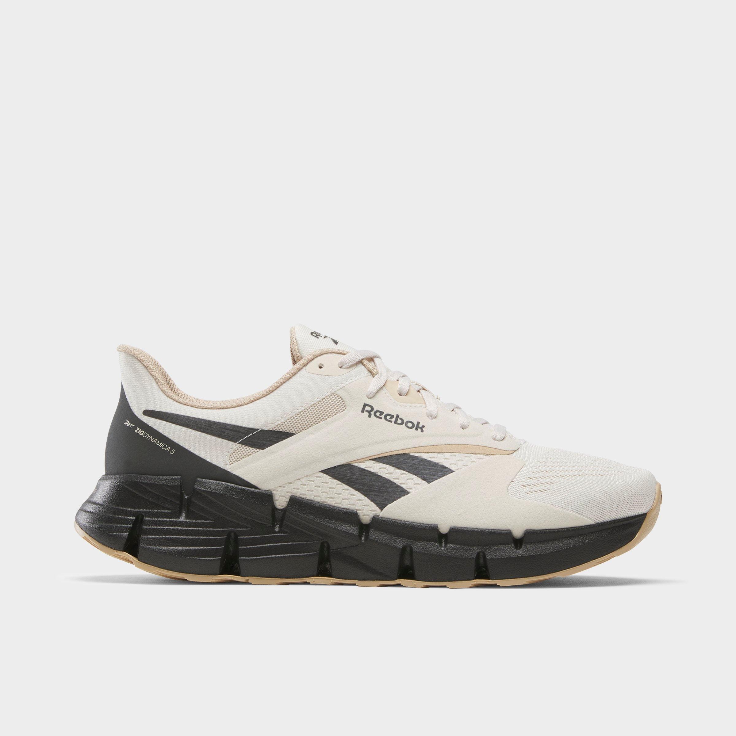 Reebok Men's Zig Dynamica 5 Running Shoes in Sand/Tan/Washed Black Size: 4.5