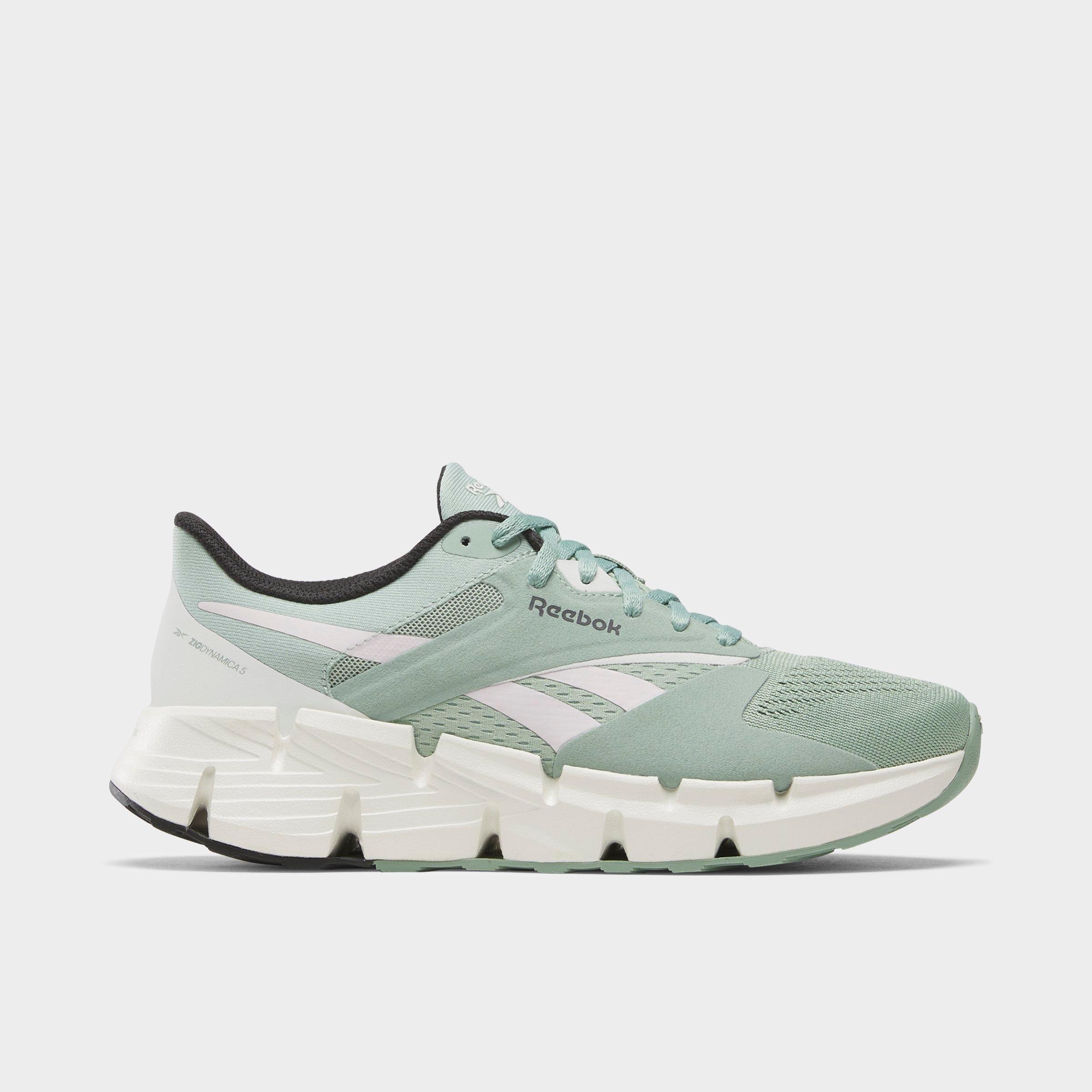 Reebok Women's Zig Dynamica 5 Running Shoes in HYBRIDGREEN/FROSTEDB Size: 5.0