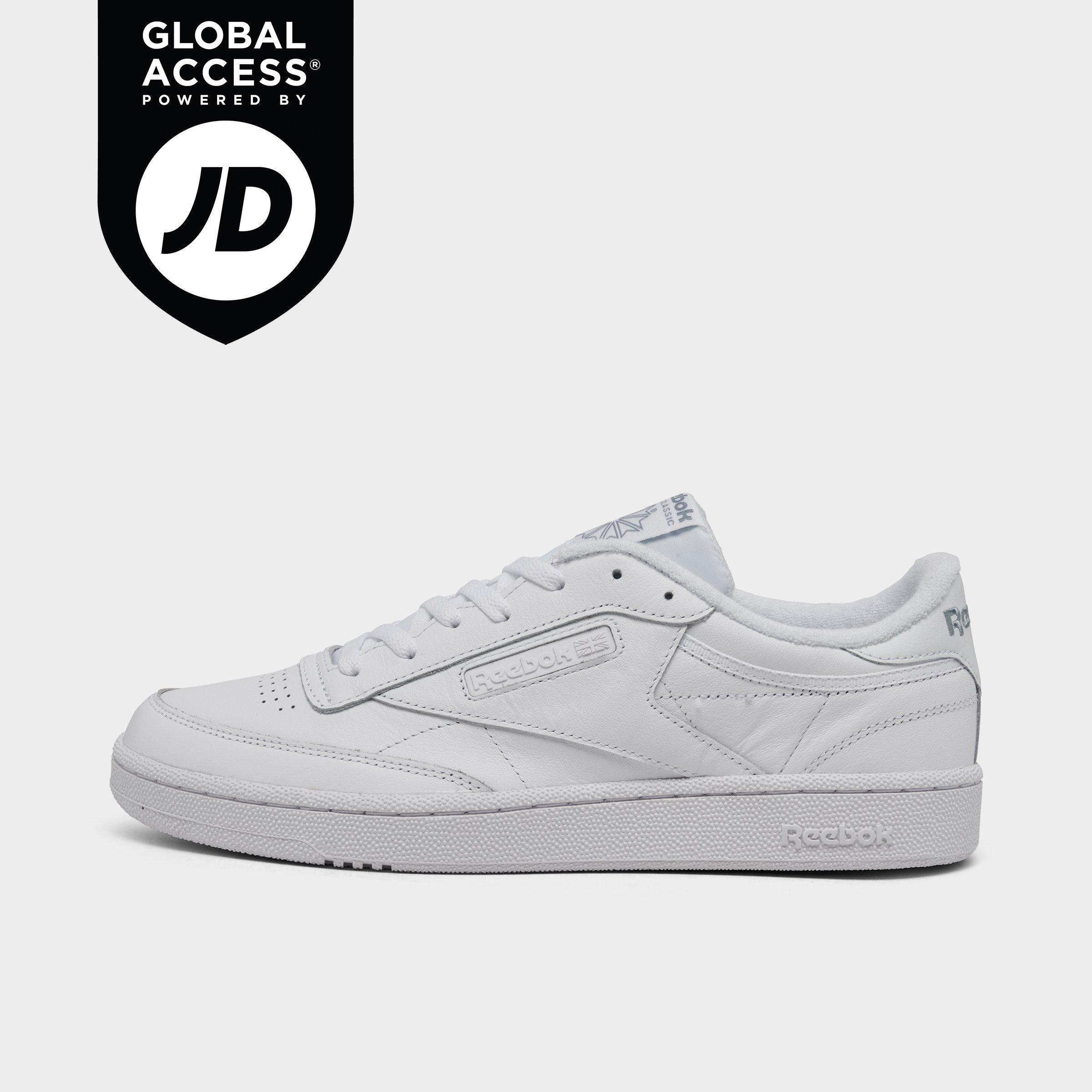 Reebok Men's Club C 85 Casual Shoes in White/Soft Blue/White Size: 14.0