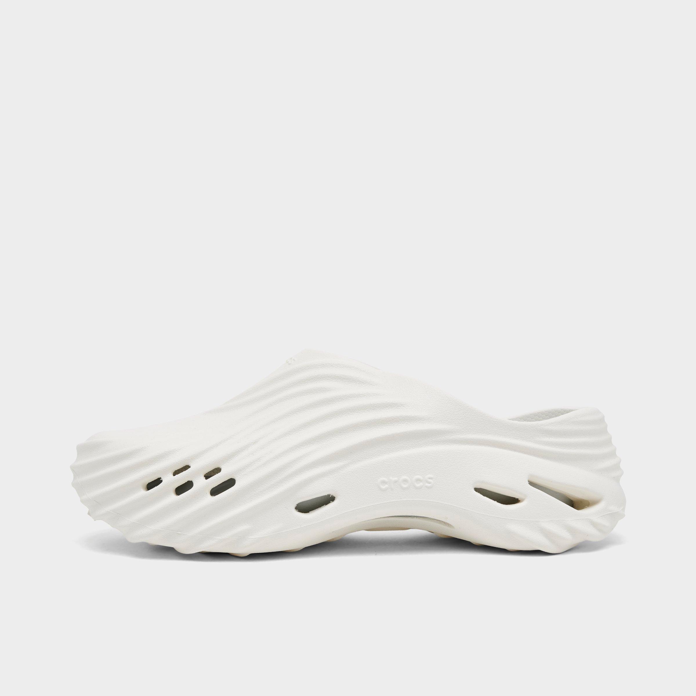 Crocs Men's Echo Wave Clog Shoes in Chalk Size: 7.0