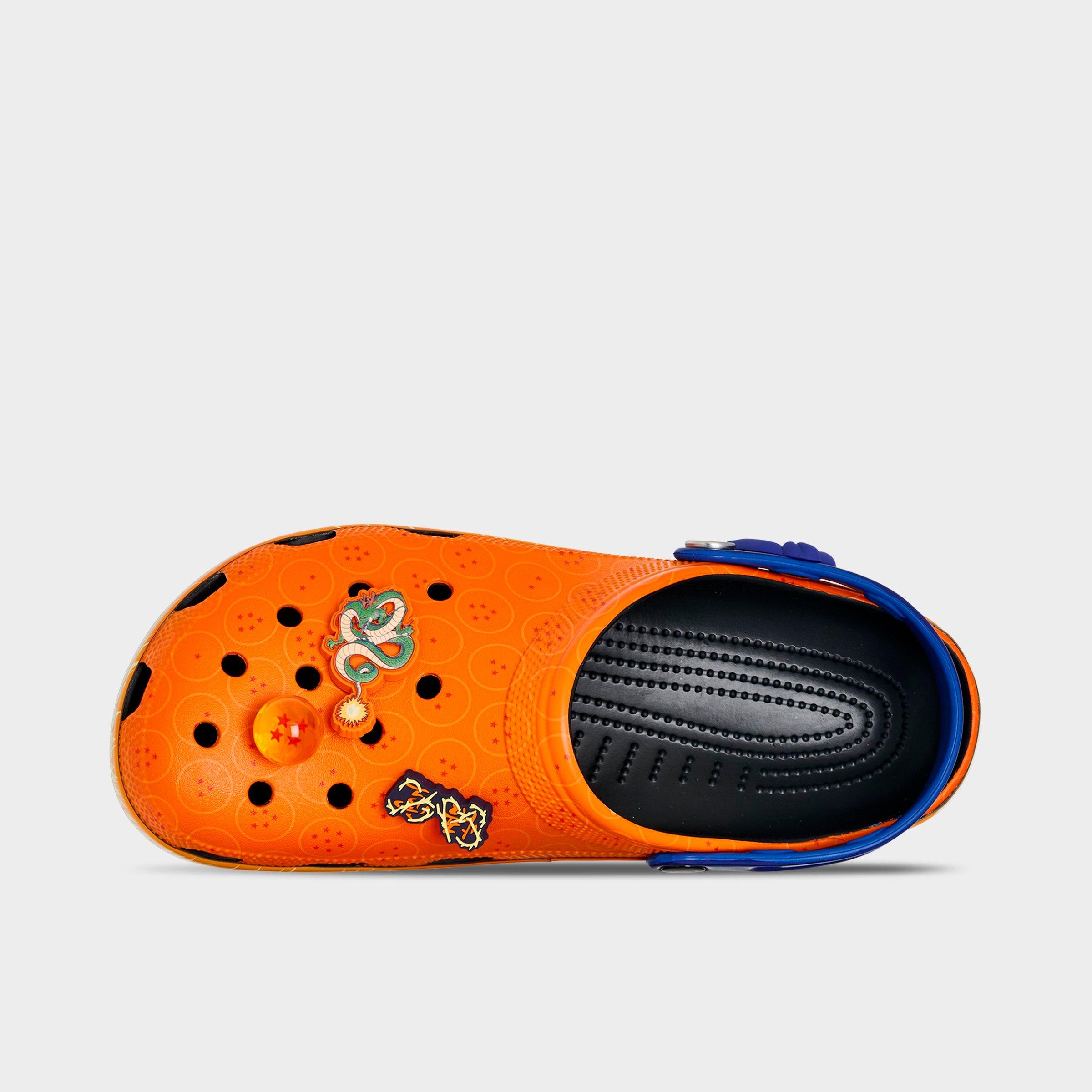 Crocs Men's x Dragon Ball Z Classic Clog Shoes in Orange Size: 7
