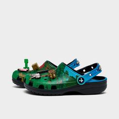 Image of Big Kids' Crocs x Minecraft Classic Clog Shoes