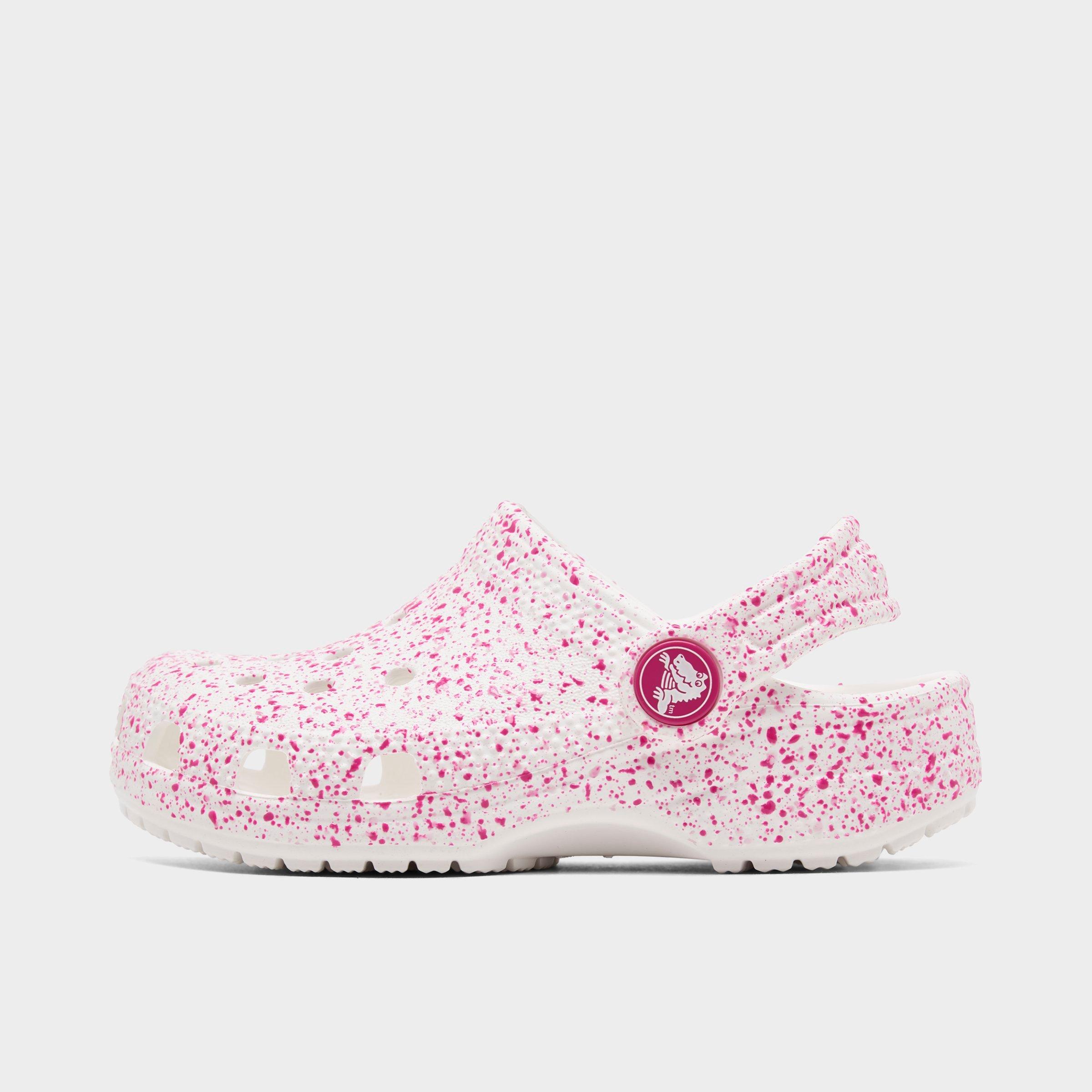 Girls' Toddler Crocs Paint Splatter Classic Clog Shoes