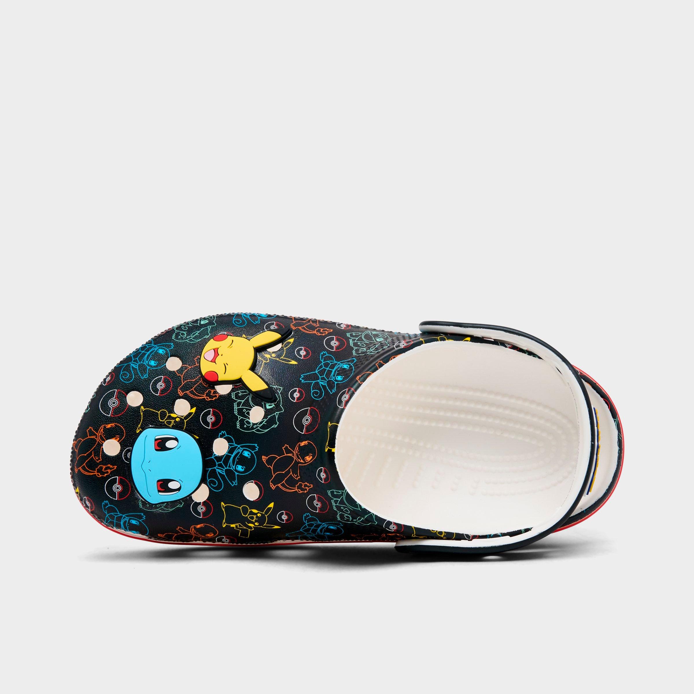 Crocs Little Kids x Pokemon Classic Clog Shoes in Black Multi Size: 13.0