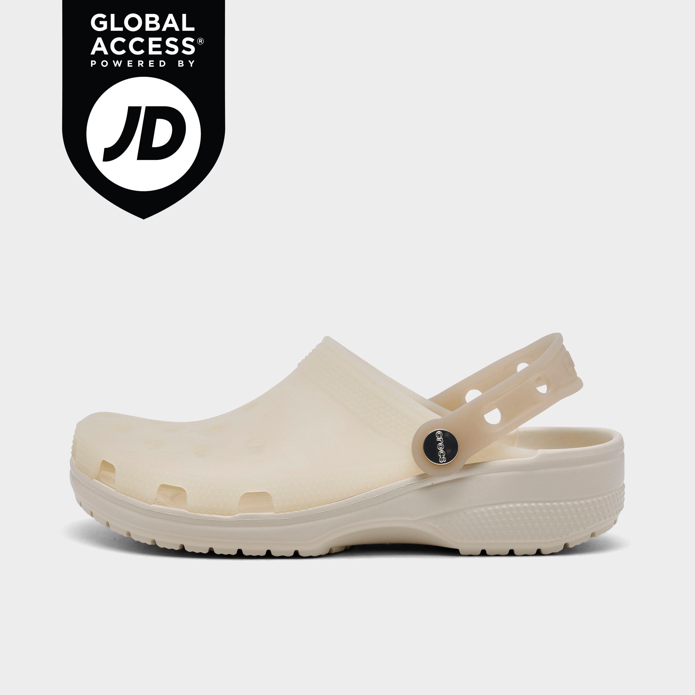 Crocs Women's Frosted Classic Clog Shoes in Almond Tint Size: 5.0