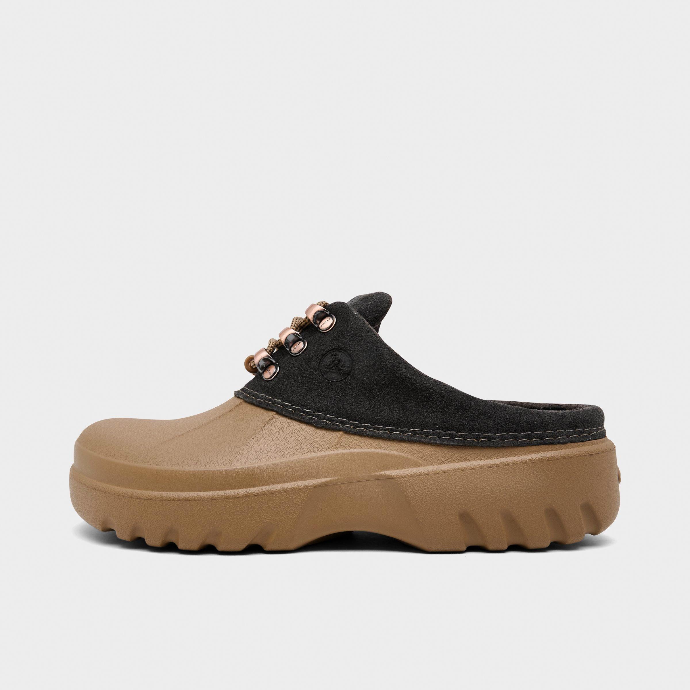 Crocs Women's Axle Suede Mule Casual Shoes in Sepia/Dark Cocoa Size: 6.0