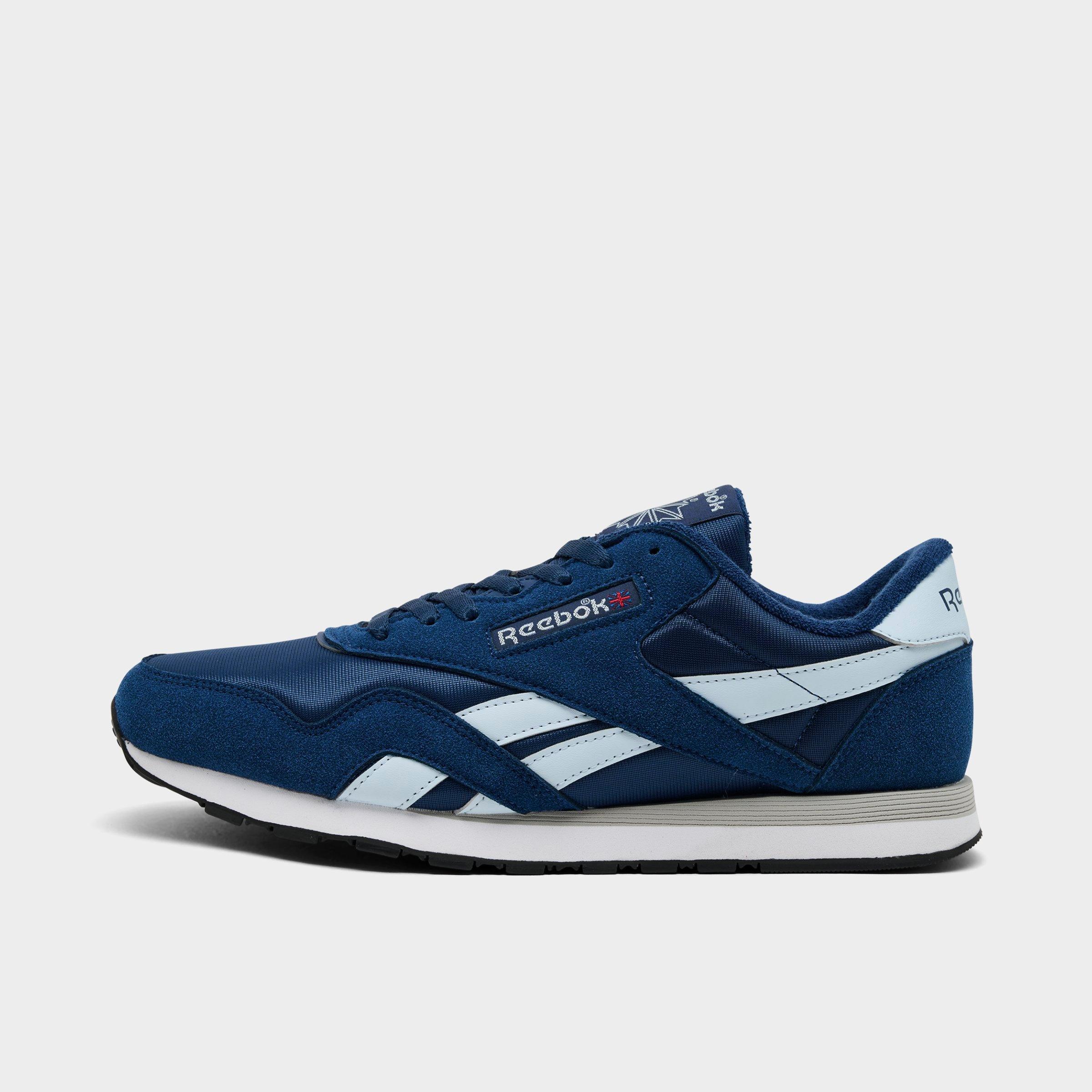 Reebok Men's Classic Nylon Casual Shoes in Batik Blue/Glass Blue Size: 9.5