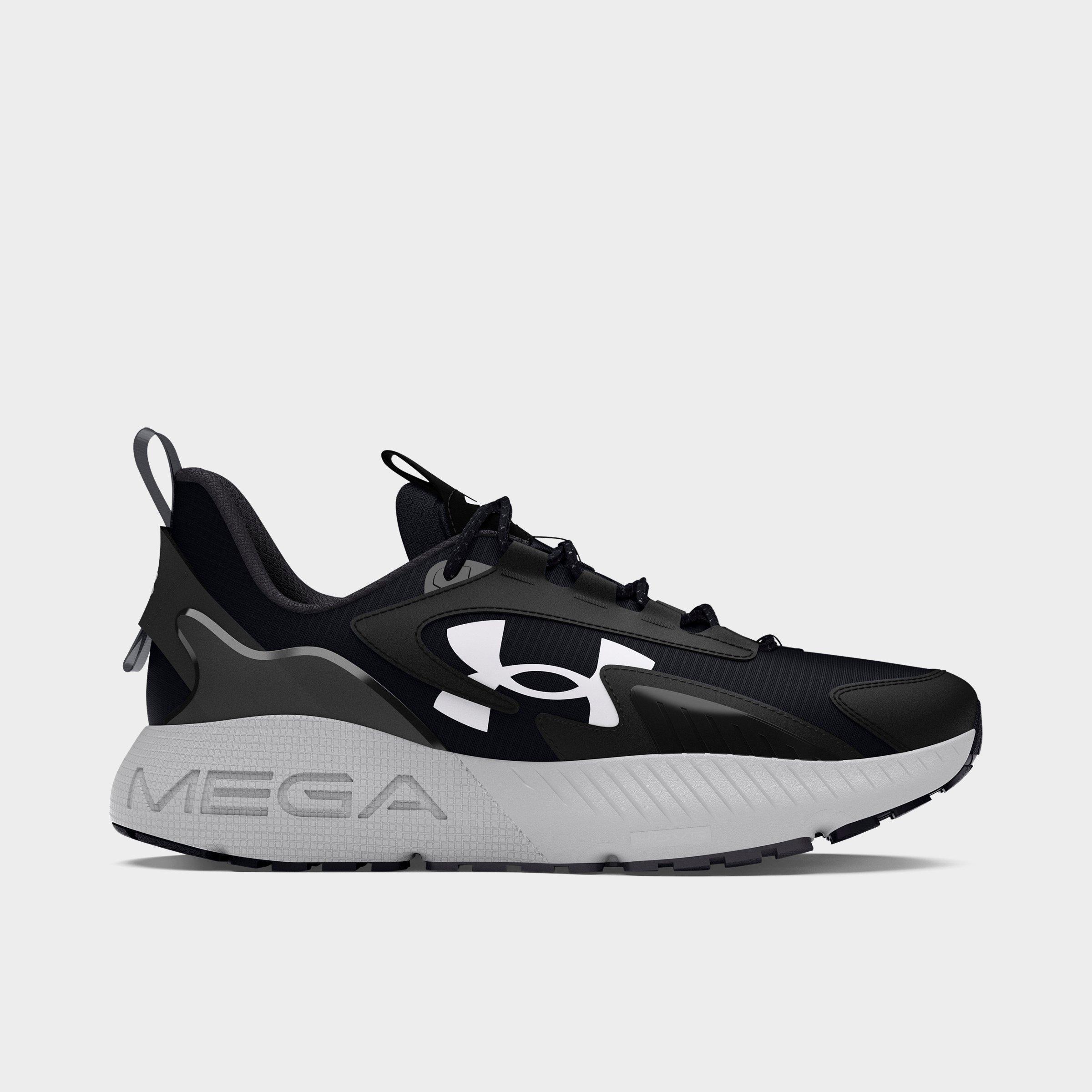 Under Armour Men's UA HOVR Mega 2 MVMNT Running Shoes in Black/Ultimate Black/Halo Grey Size: 8