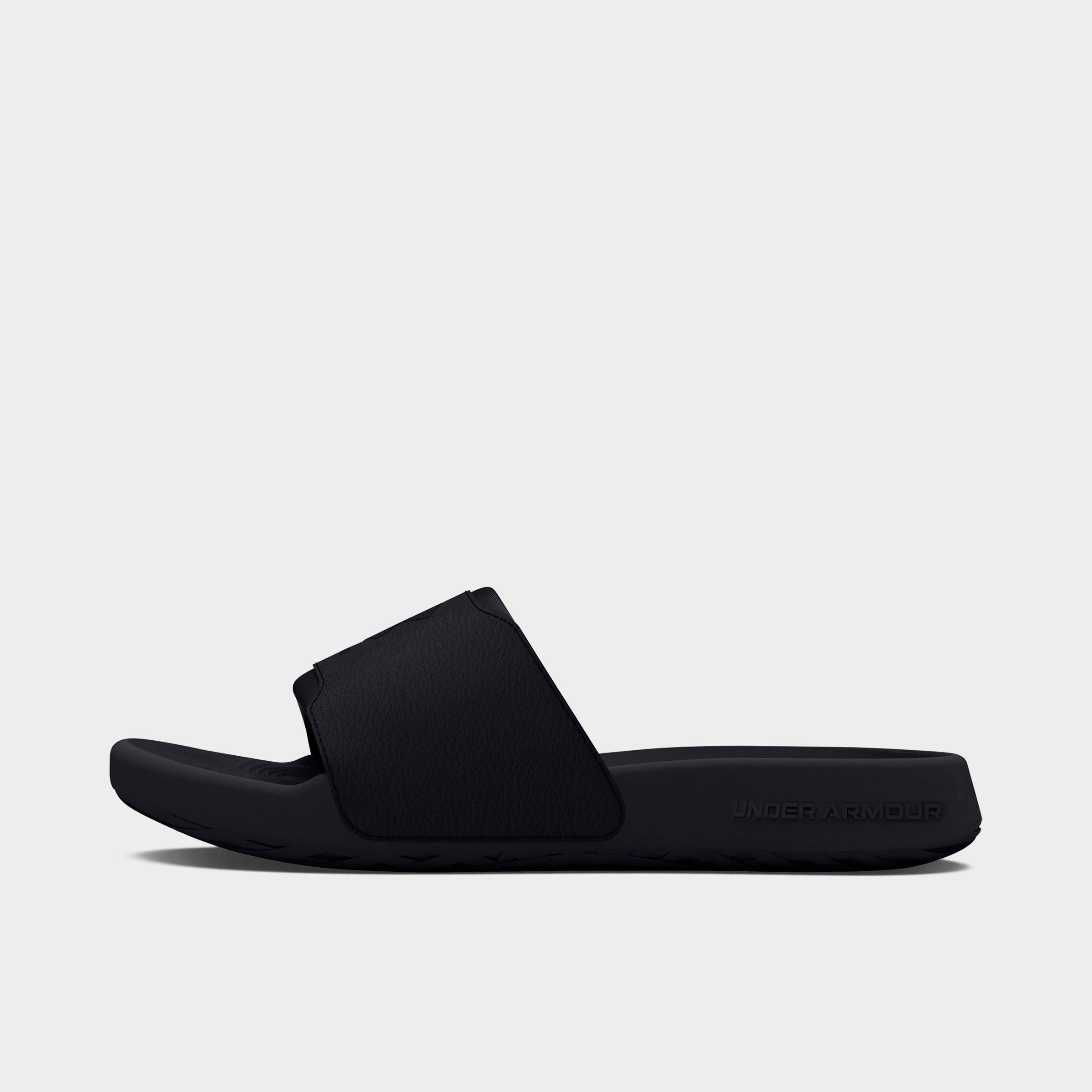 Under Armour Big Kids Ignite Select Slide Sandals in Black/Ultimate Black Size: 7