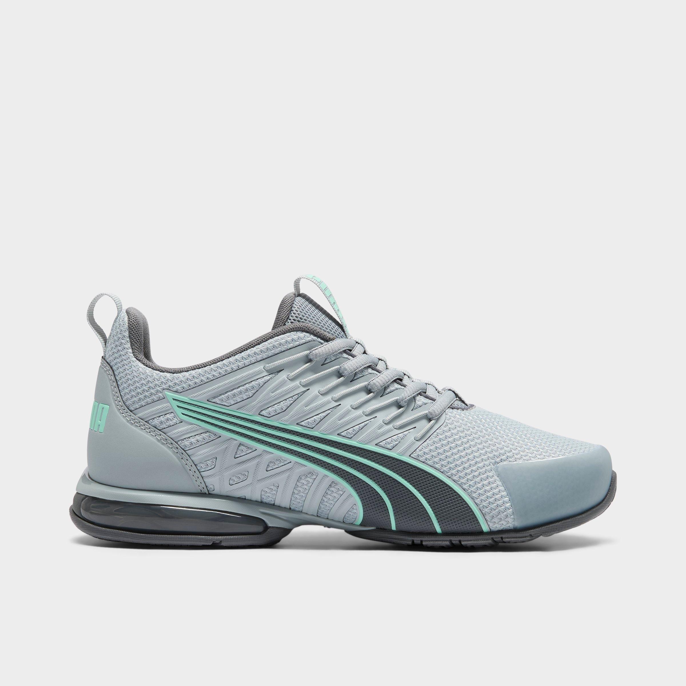 PUMA Women's Voltaic Evo Running Shoes in Cool Mid Gray/Mint/Cool Dark Gray Size: 5.5