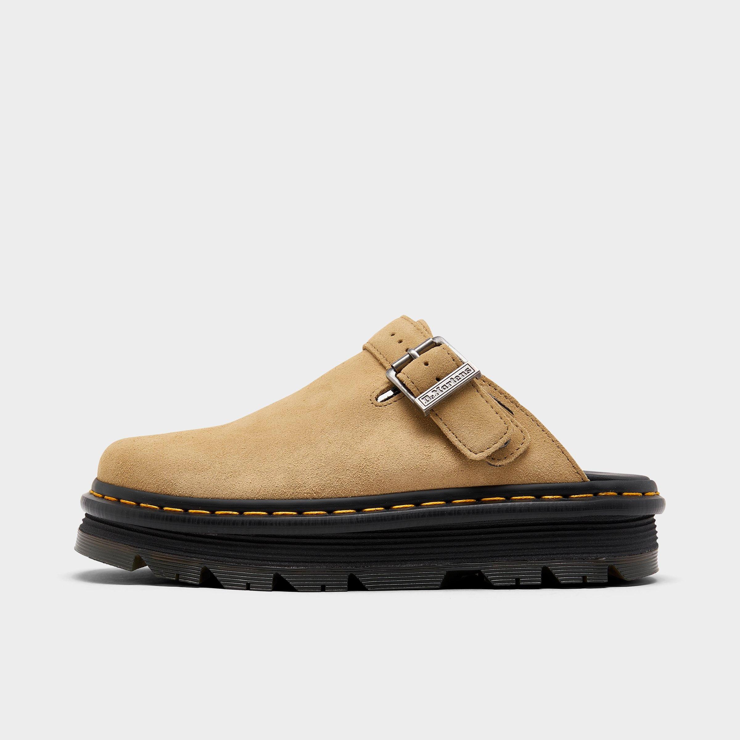 Dr. Martens Women's Zebzag Suede Slingback Mule Sandals in Savannah Tan Size: 5.0