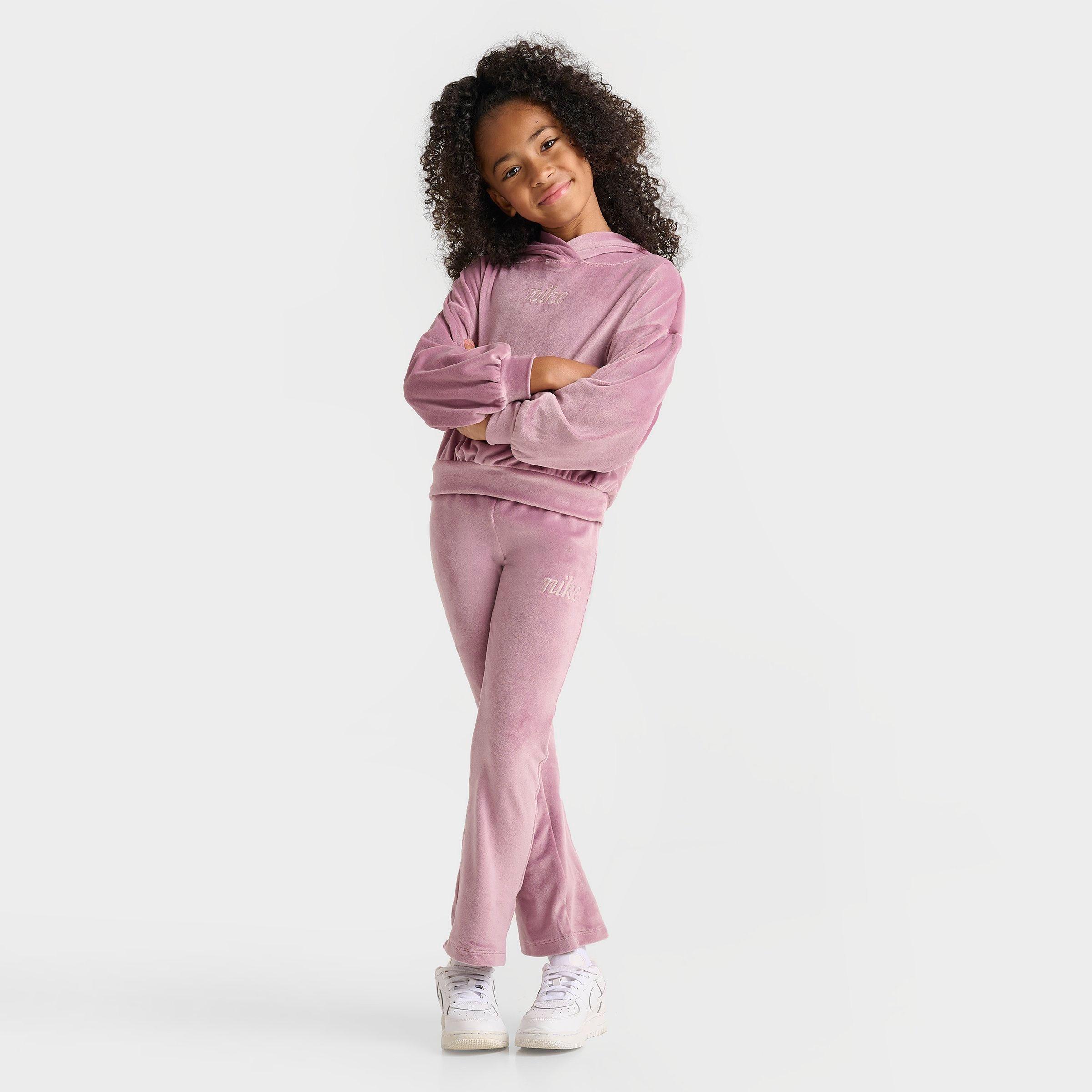 Girls' Little Kids' NIke Velour Hoodie and Leggings Set