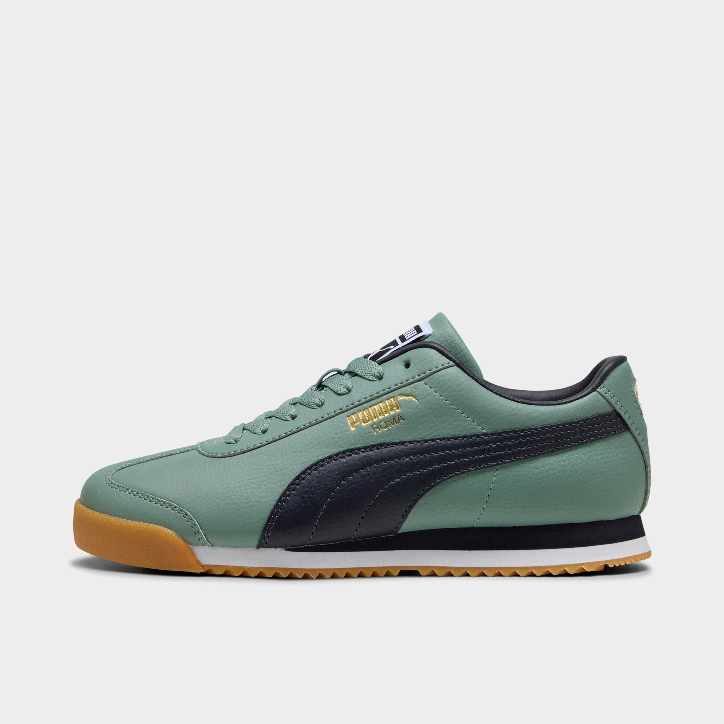 PUMA Men's Roma 24 Casual Shoes in Green Moon/New Navy Size: 8.0