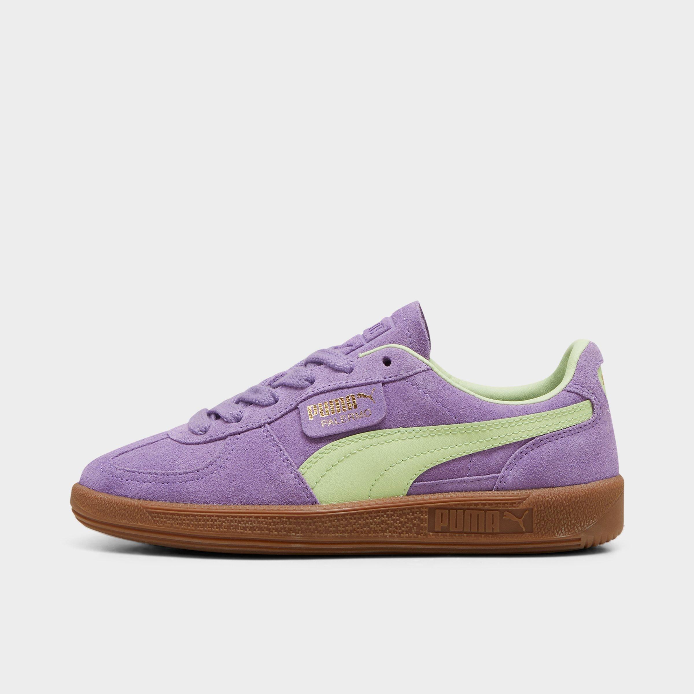 PUMA Big Kids Palermo Casual Shoes in Lavender Alert/Cool Cucumber/Gum Size: 4.0