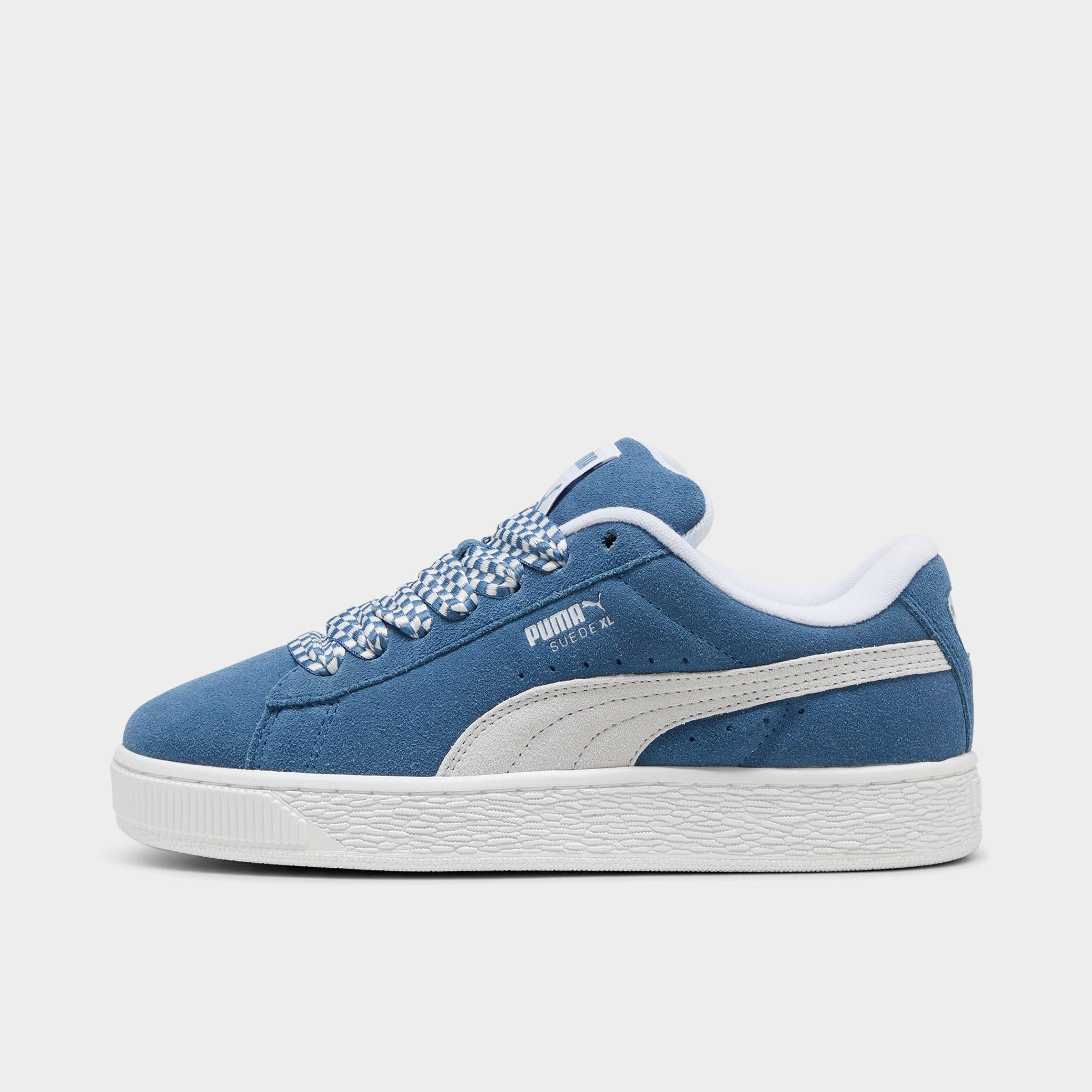PUMA Women's Suede XL Lace Skate Casual Shoes in Blue Horizon/PUMA White Size: 5.5
