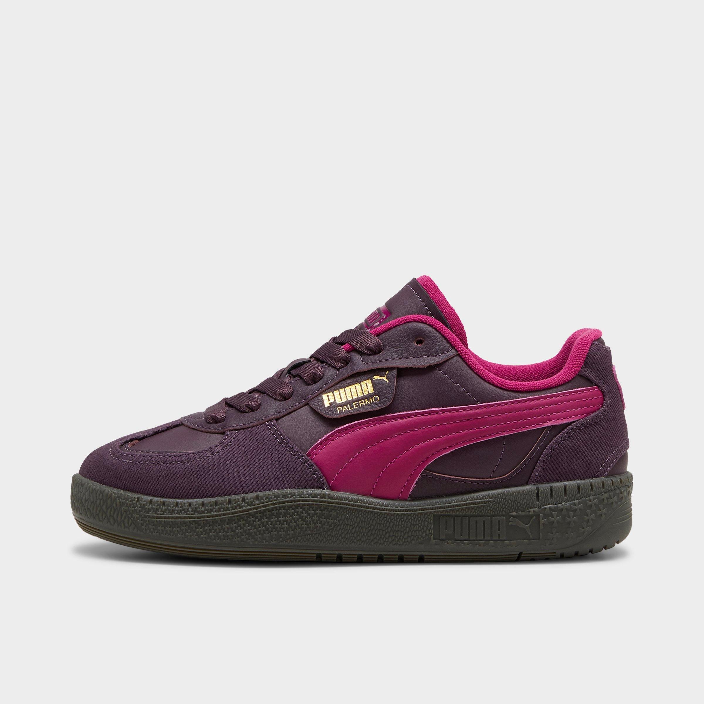 PUMA Women's Palermo LaModa Corduroy Casual Shoes in Midnight Plum/Gum Size: 5.5