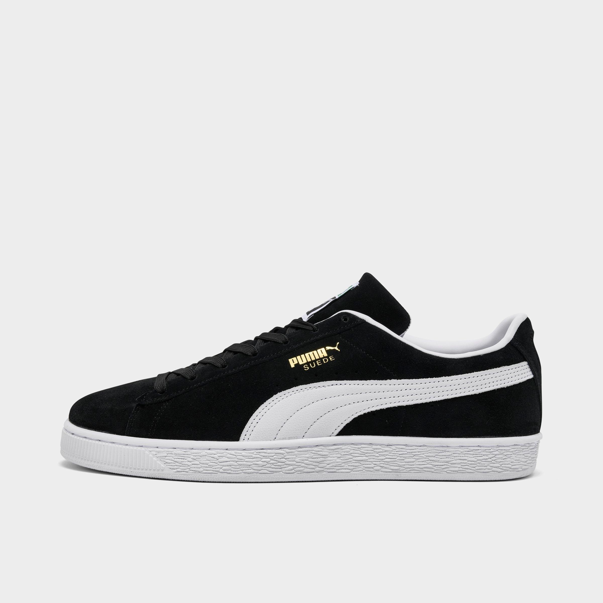 PUMA Men's Suede Classic Casual Shoes in Puma Black/Puma White Size: 7.5