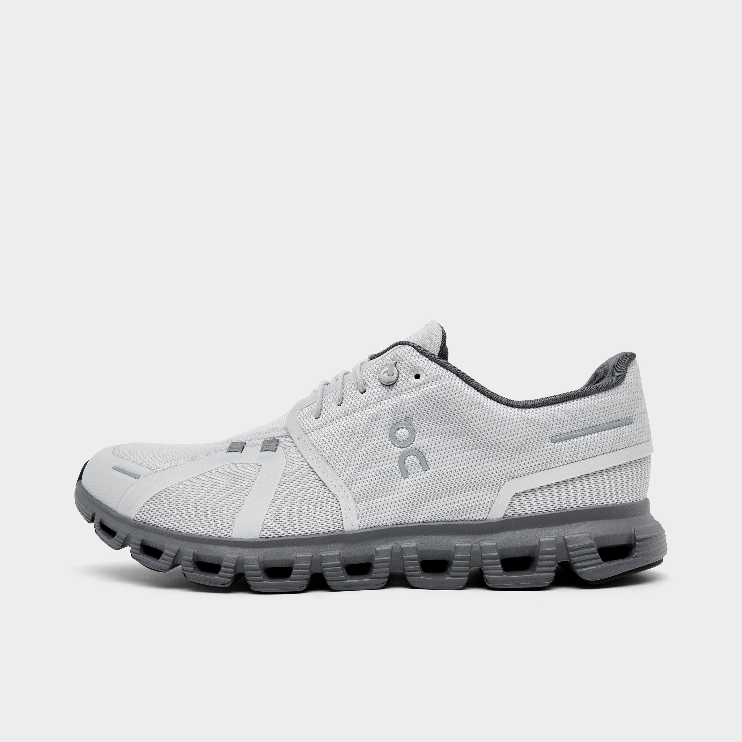 On Mens Cloud 6 Casual Shoes in Wolf/Rock Size: 7.5