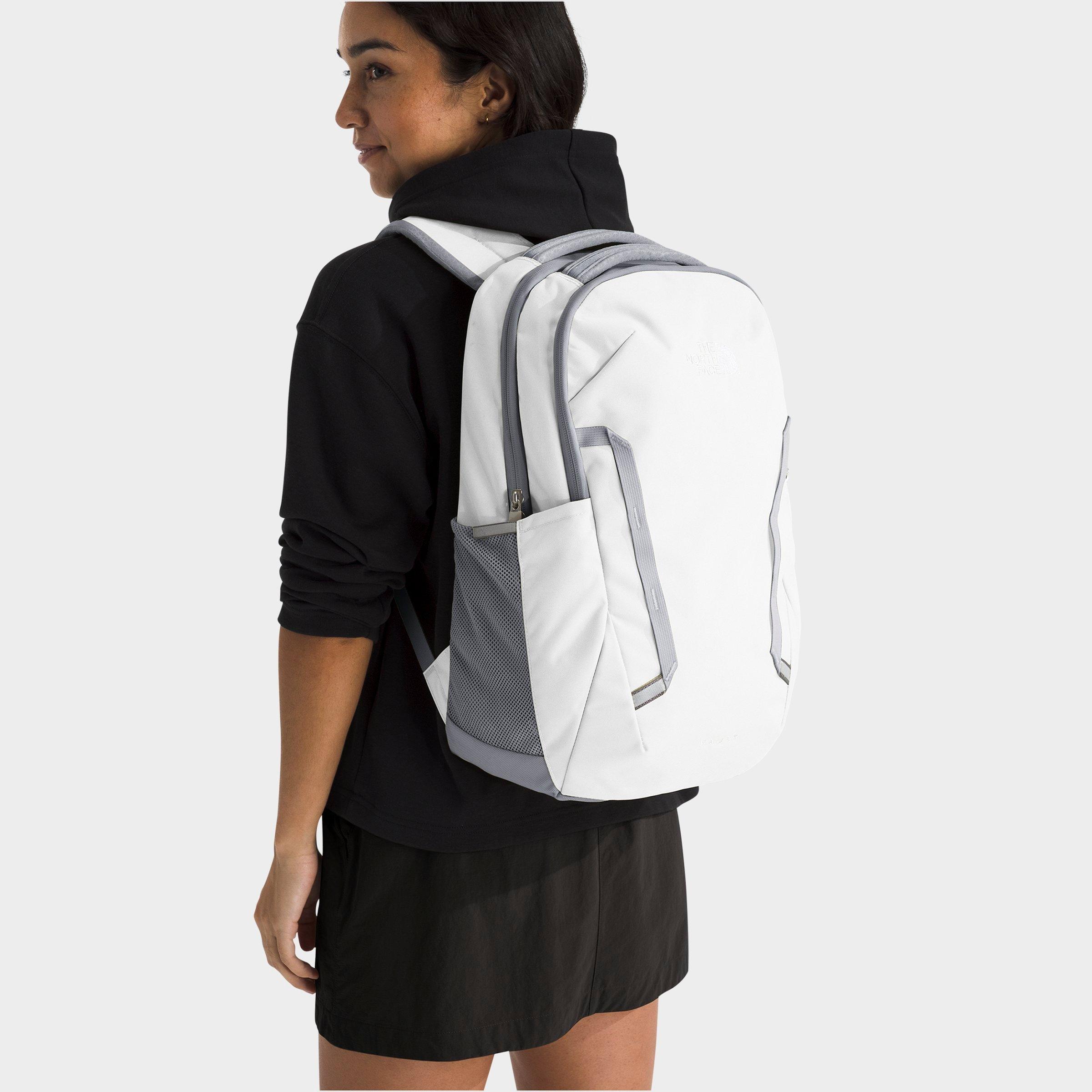 The North Face Women's Vault Backpack (26L) in TNF White Metallic Mélange/Mid Grey