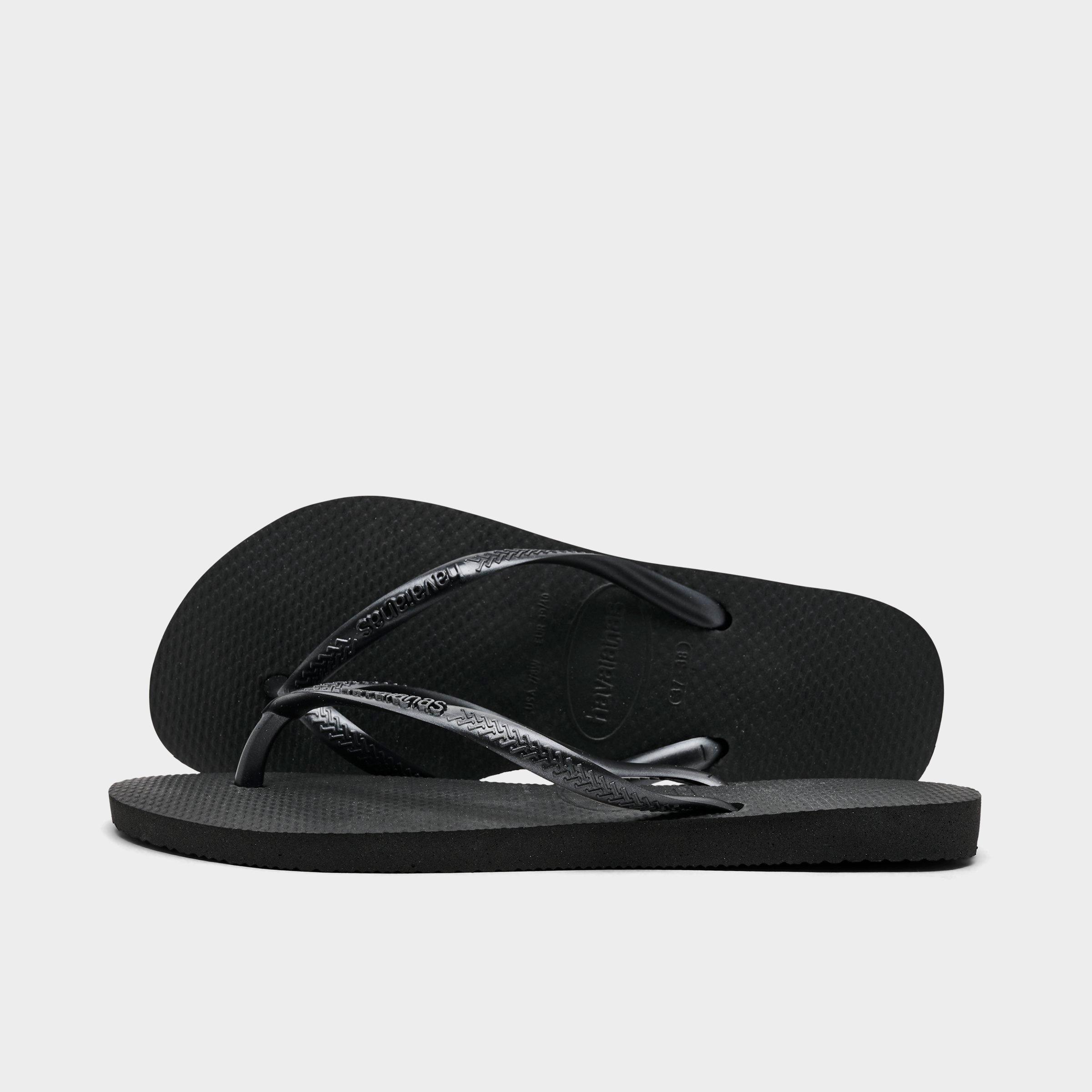 Havaianas Women's Slim Flip-Flop Sandals in Black Size: 7/8