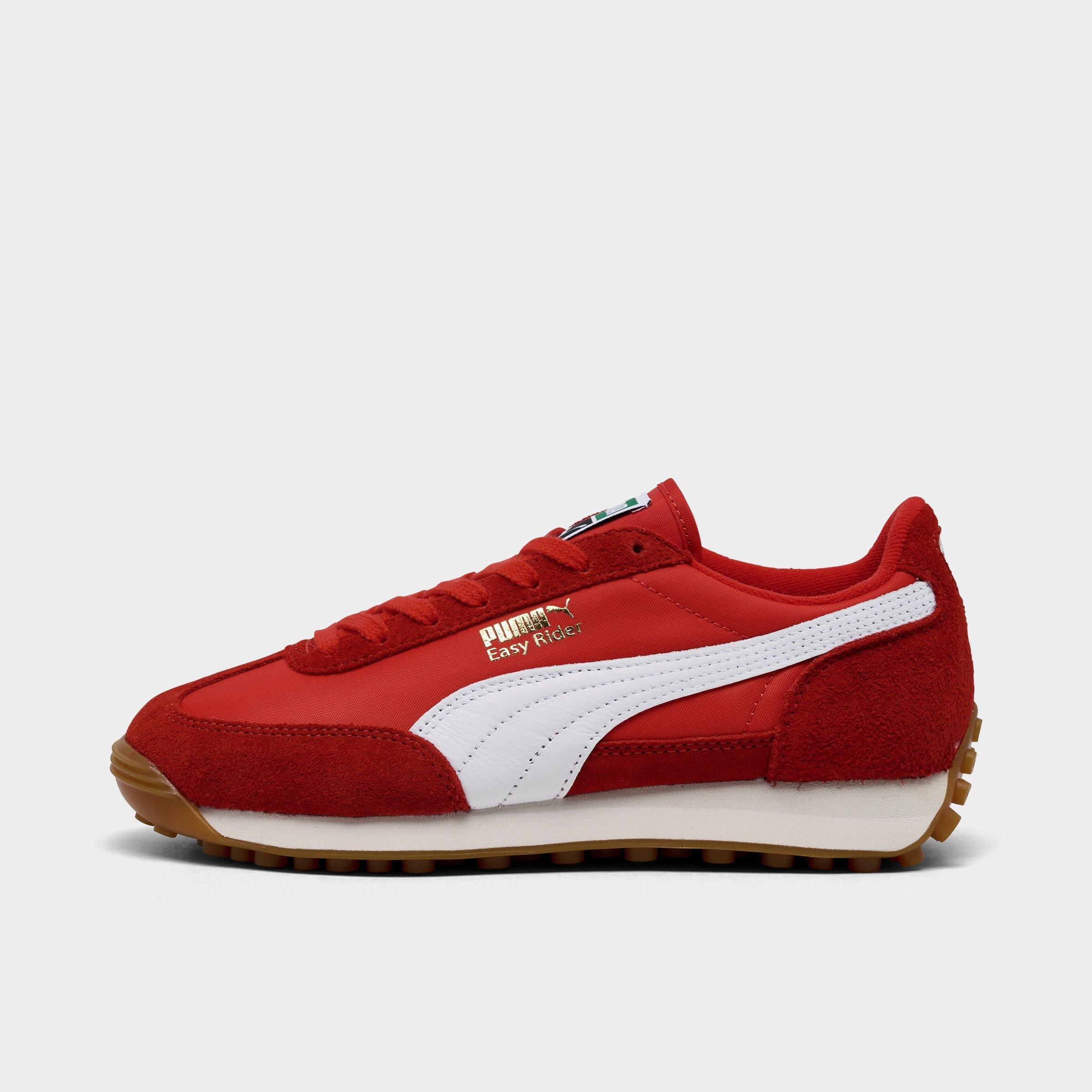 PUMA Women's Easy Rider Casual Shoes in PUMA RED-PUMA WHITE Size: 6.5