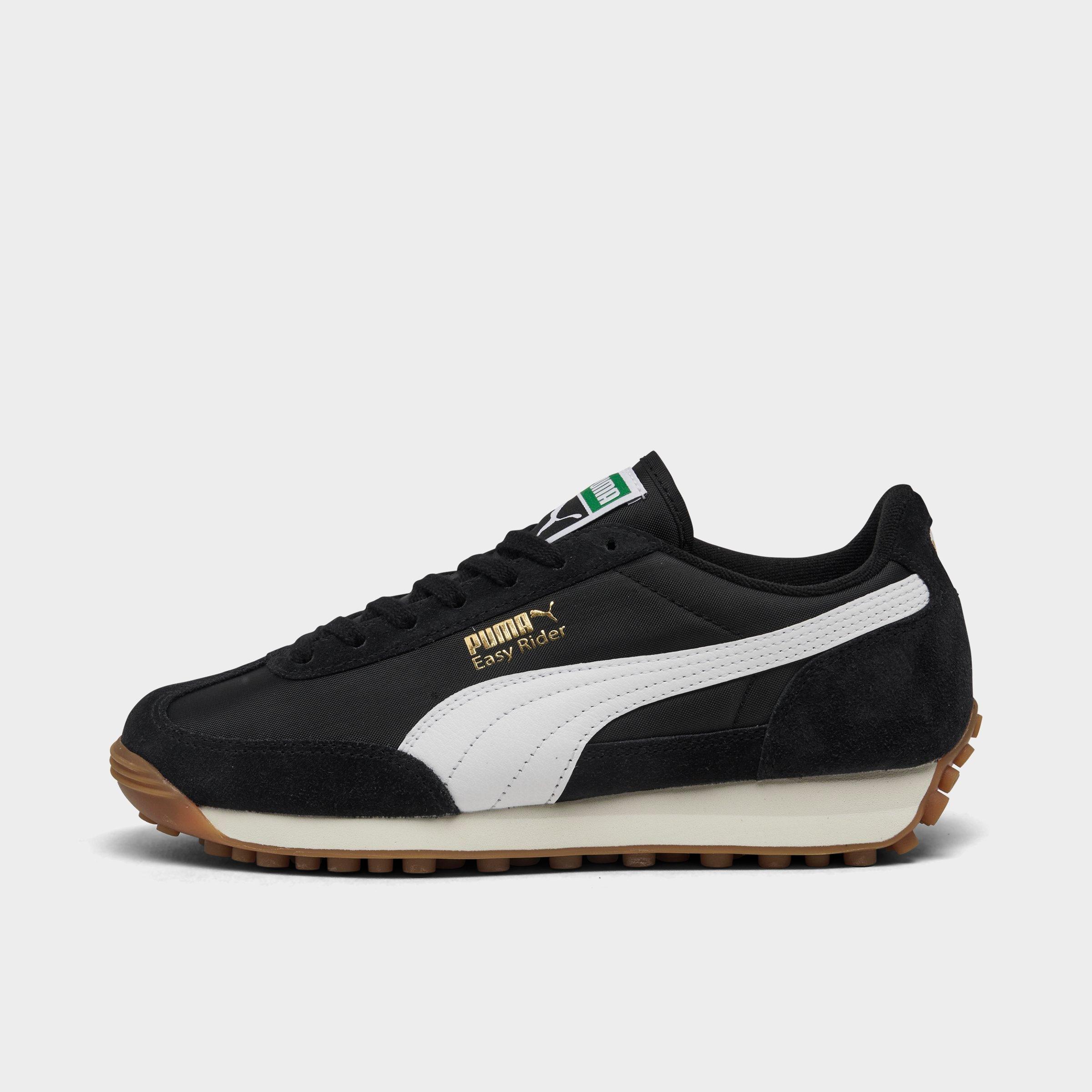 PUMA Women's Easy Rider Casual Shoes in Puma Black/Puma White/Gum Size: 6.0
