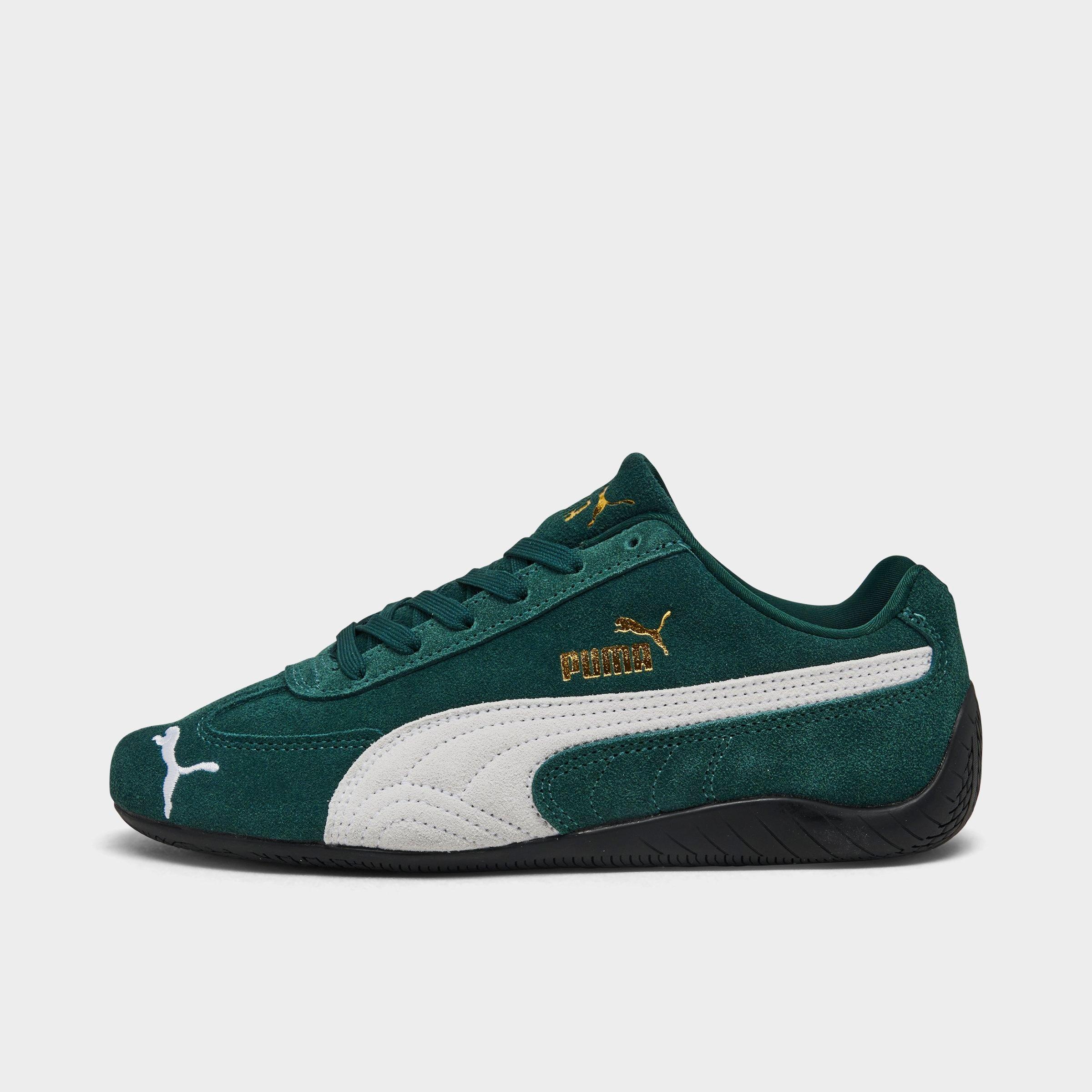 PUMA Women's Speedcat OG Casual Shoes in Green/White Size: 6.0