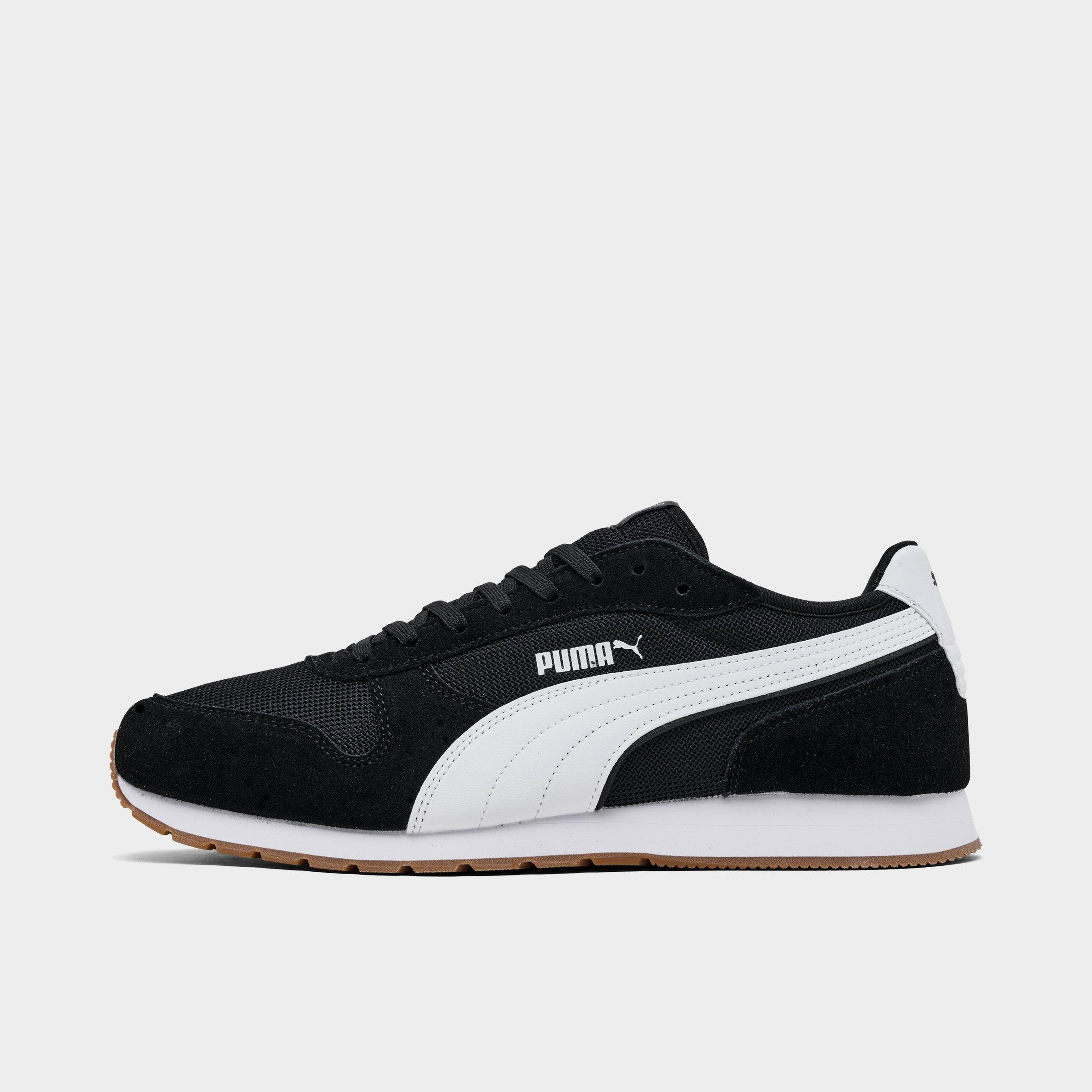 PUMA Men's ST Miler Casual Shoes in Black/White/Gum Size: 7.0
