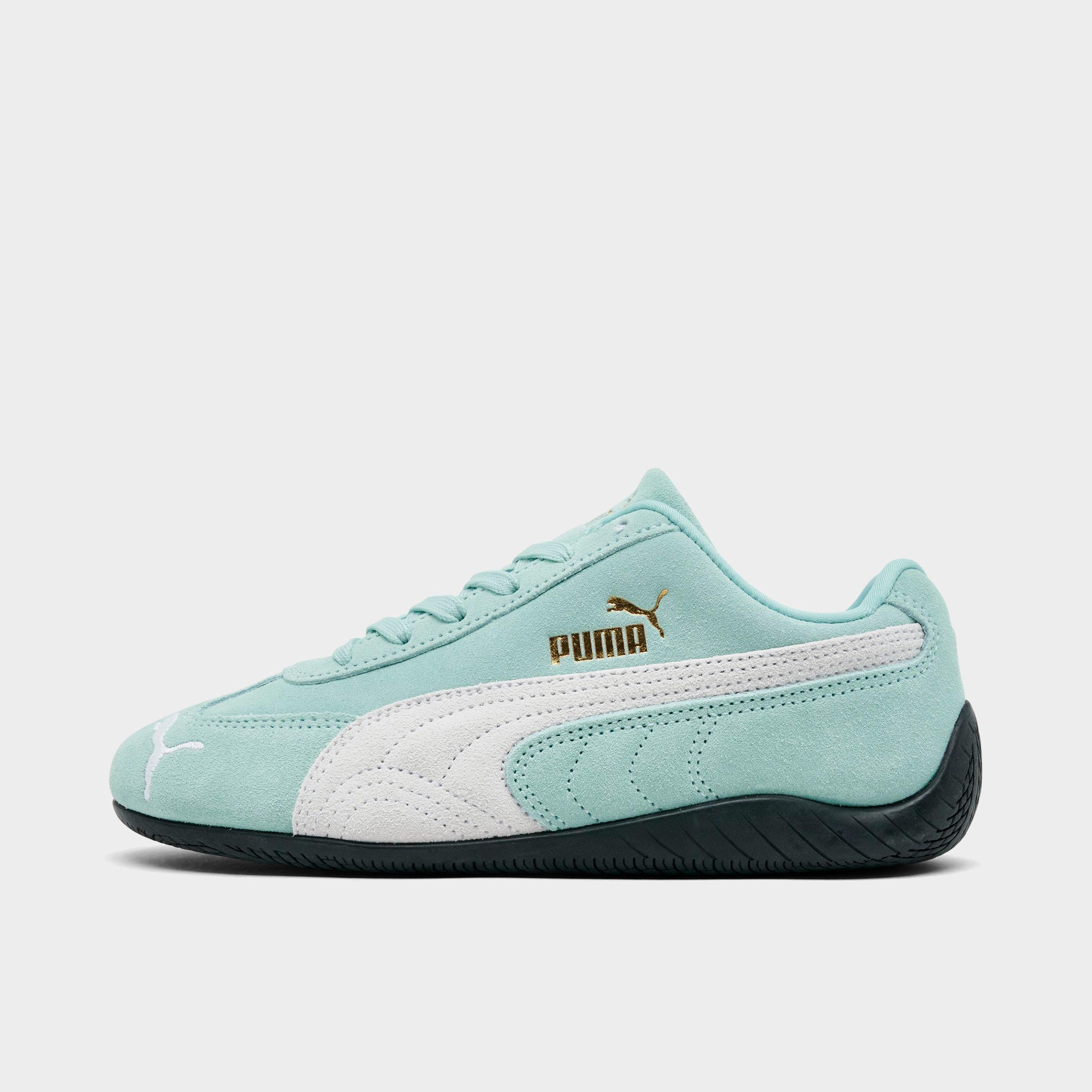 PUMA Girls Big Kids Speedcat OG Casual Shoes in Safe Lake/Puma White Size: 4.0