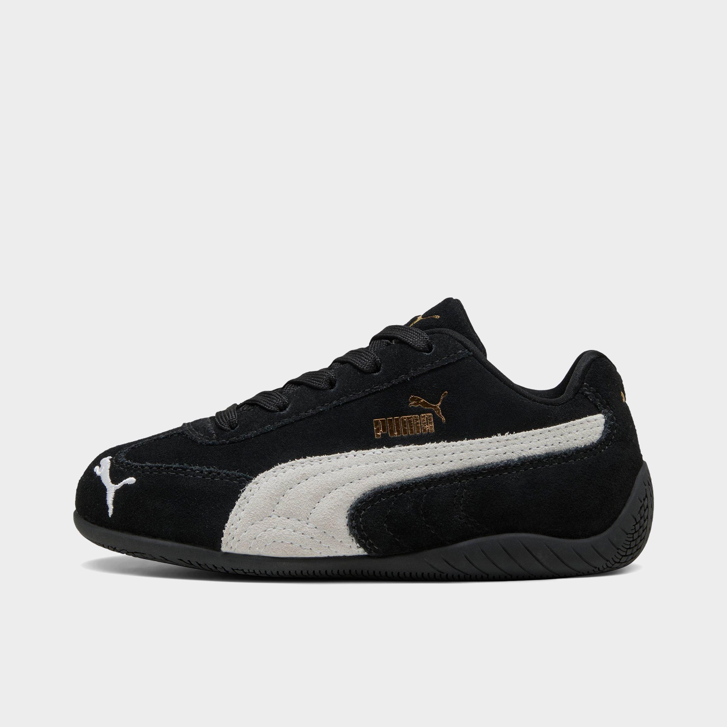 PUMA Little Kids Speedcat OG Casual Shoes in Black/White Size: 1.0