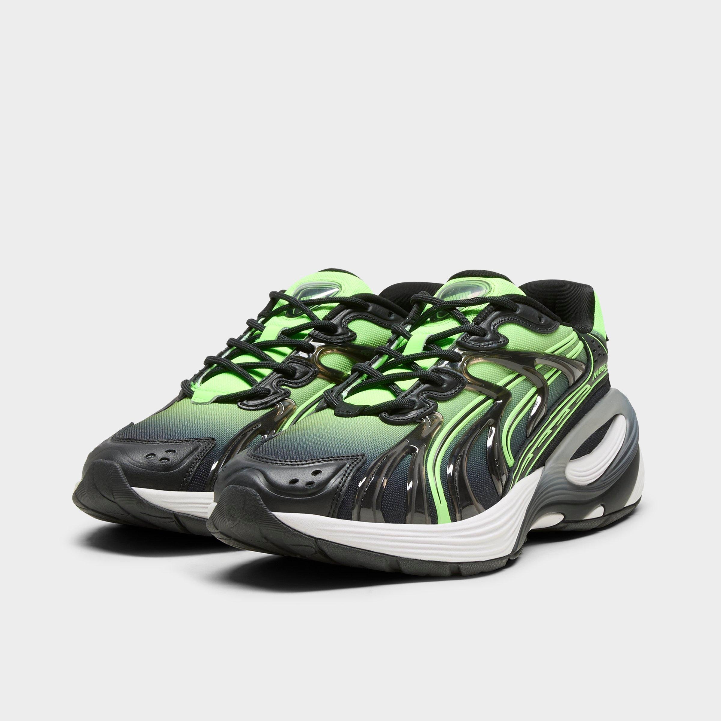 PUMA Men's Inverse Casual Shoes in Puma Black/Lime Green Size: 7.5