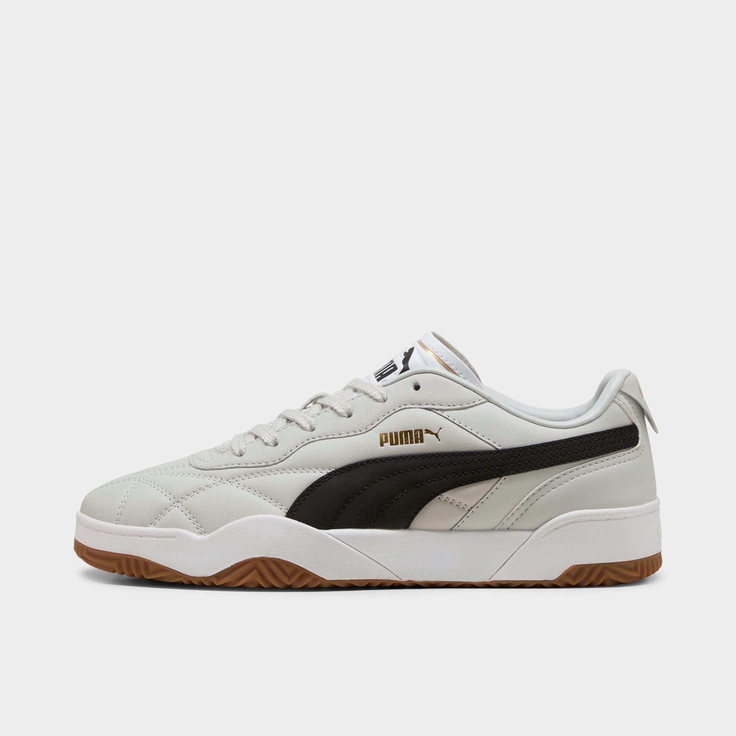 PUMA Men's Tifosi Lux Casual Shoes in Glacial Grey/Puma Black/Gum Size: 8.0