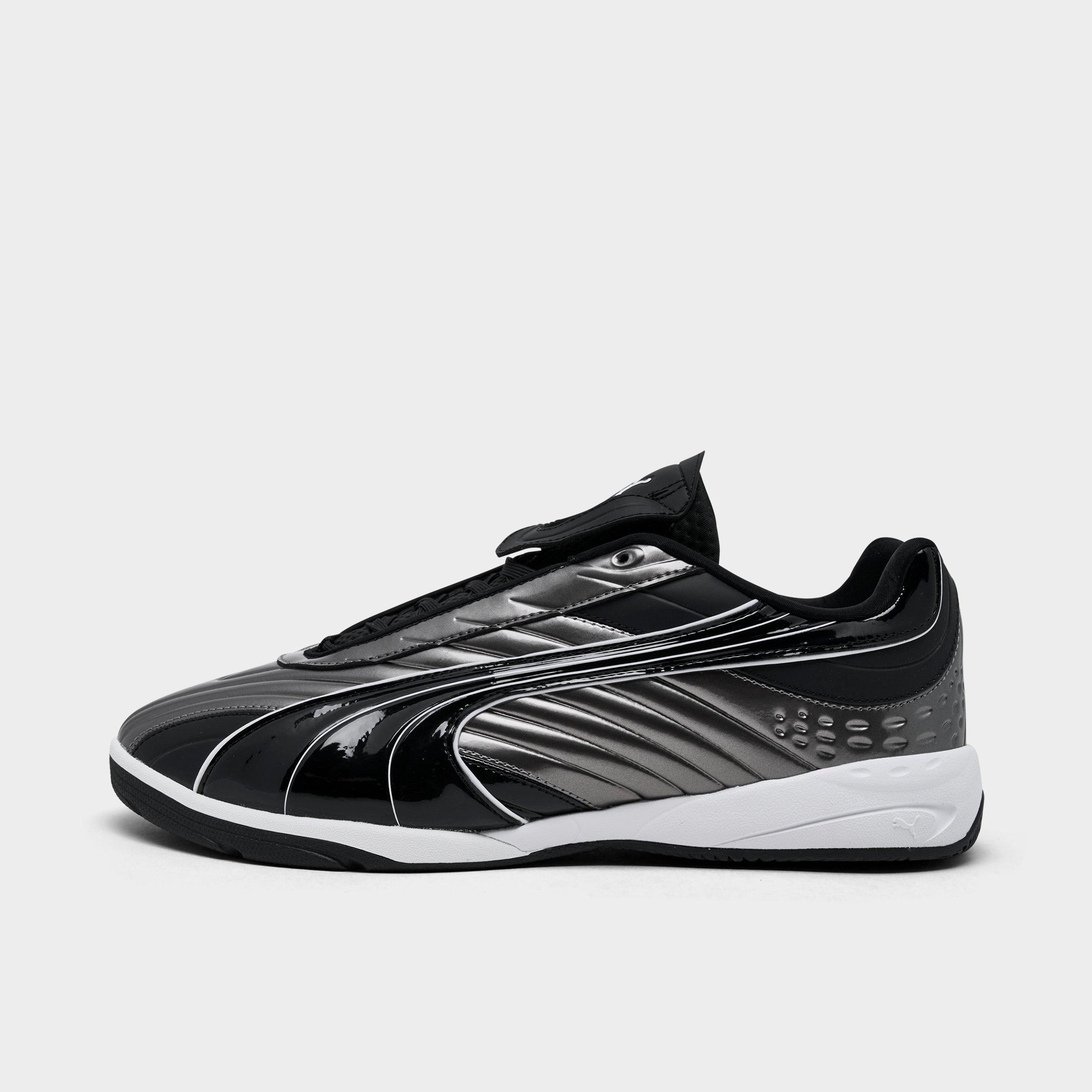 PUMA Men's V-S2 Goalgetter Casual Shoes in Aged Silver/Puma Black/Puma White Size: 7.5