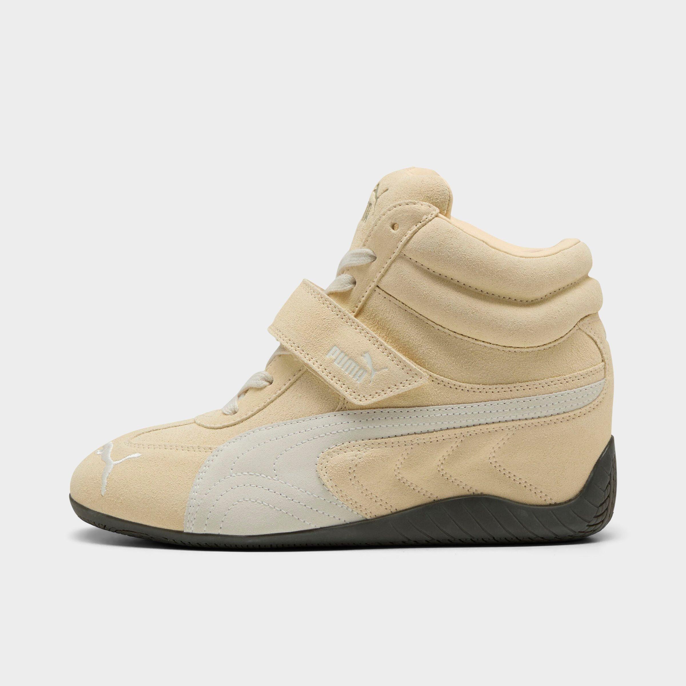 PUMA Women's Speedcat Wedge Casual Shoes in Buttercream/Gum Size: 9.0