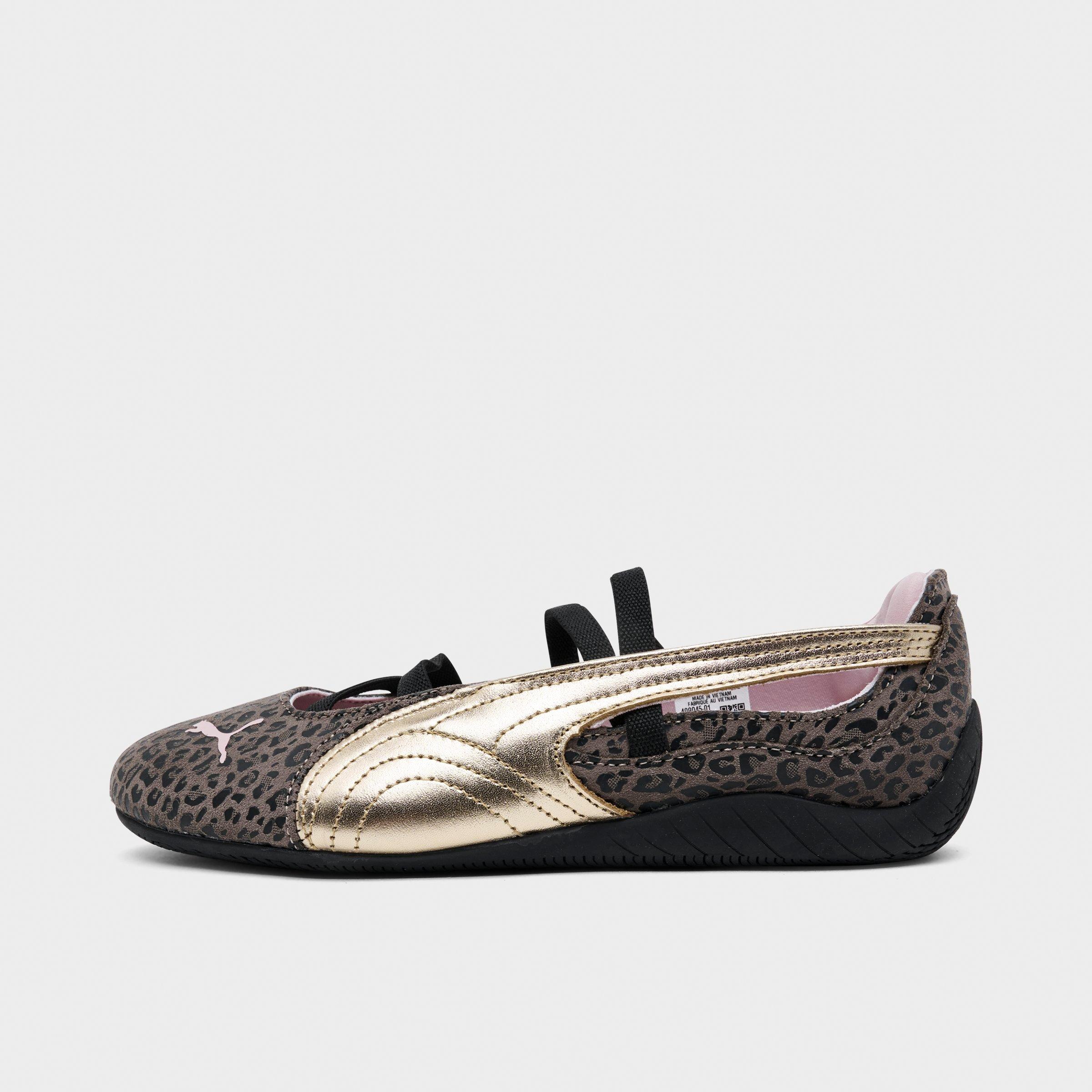 PUMA Girls Big Kids Speedcat Ballet LeoGirl Casual Shoes in Leopard Size: 6.5