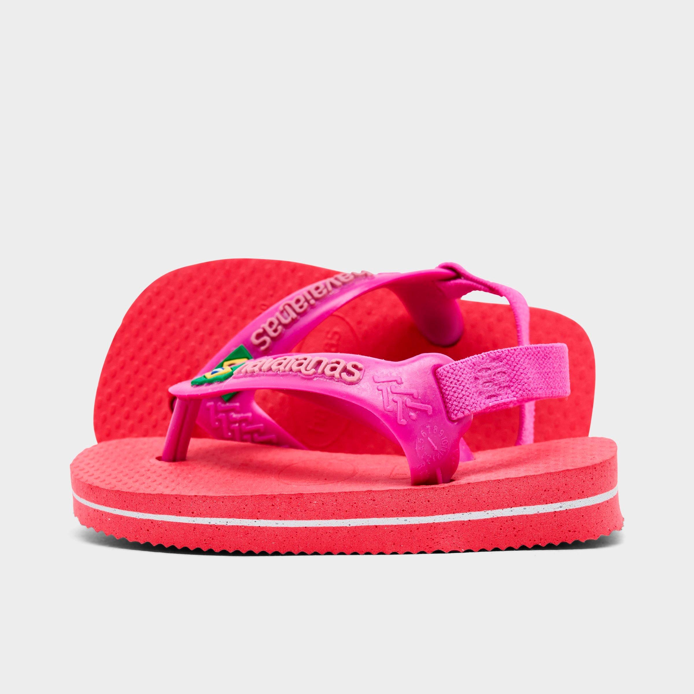 Havaianas Kids Toddler Brazil Flip-Flops in Coral Pink Size: 7.0