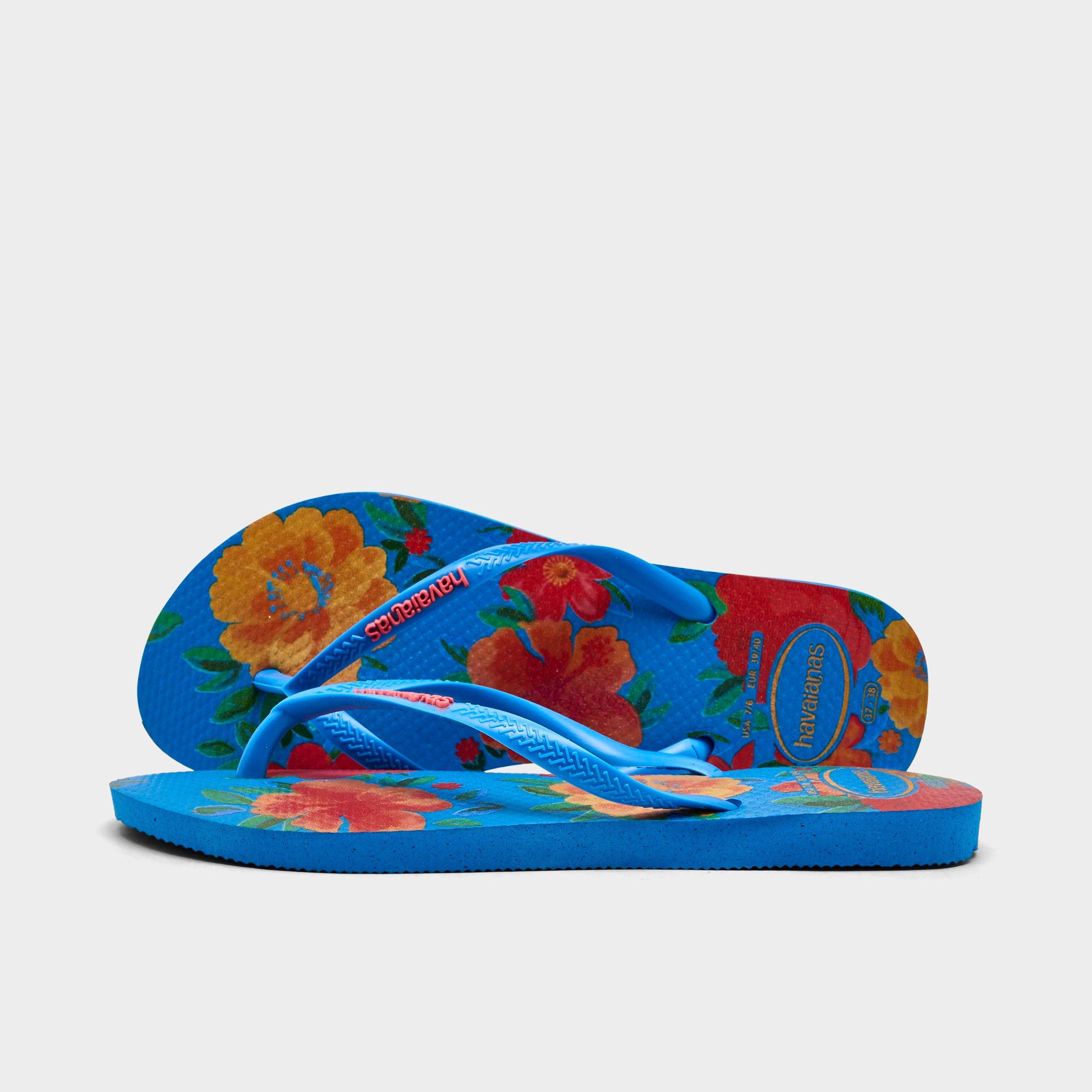 Havaianas Women's Slim Summer Bliss Flip-Flop Sandals in Brilliant Blue Size: 7/8